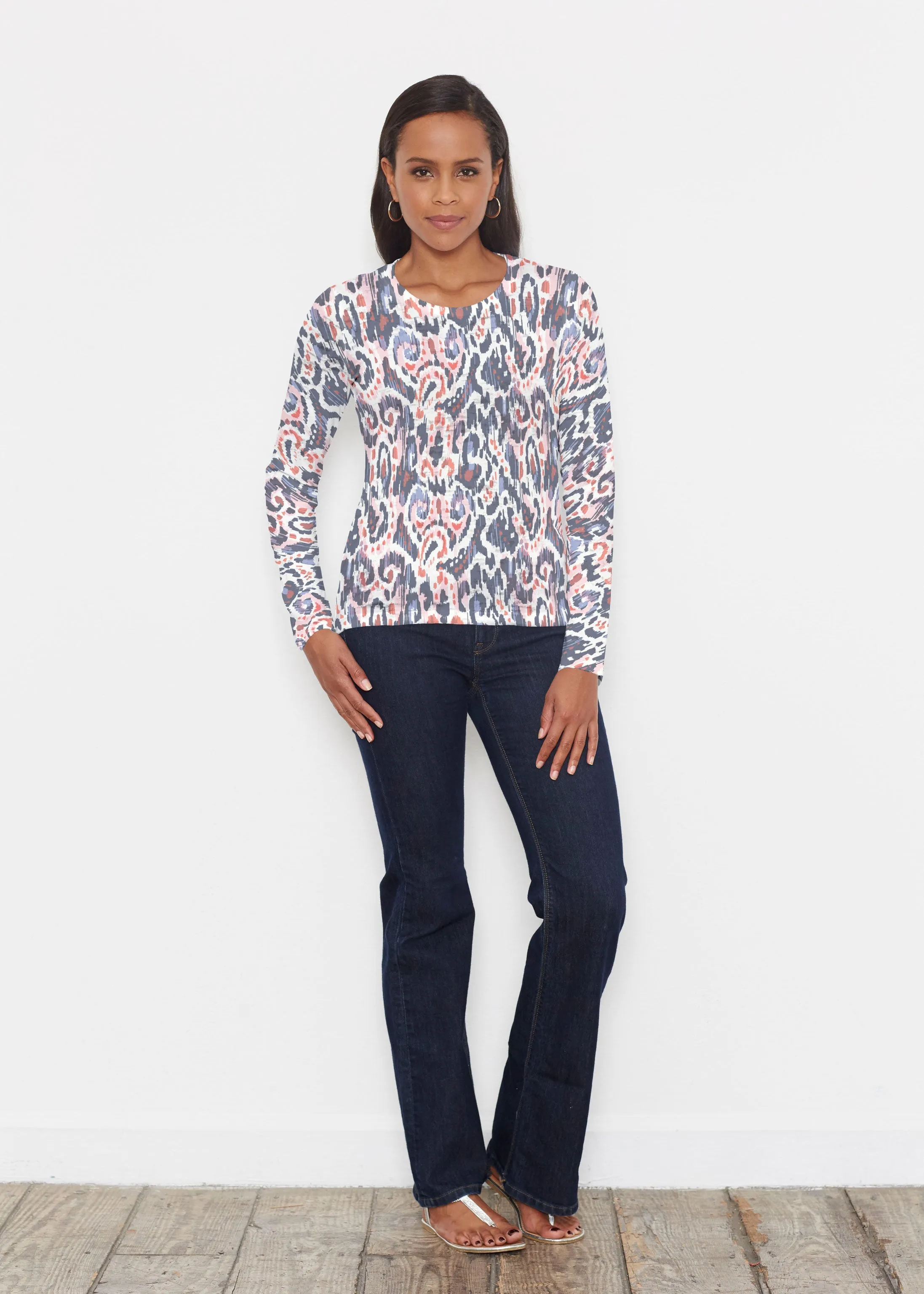 Boho Paisley (8054) ~ Signature Long Sleeve Crew Shirt