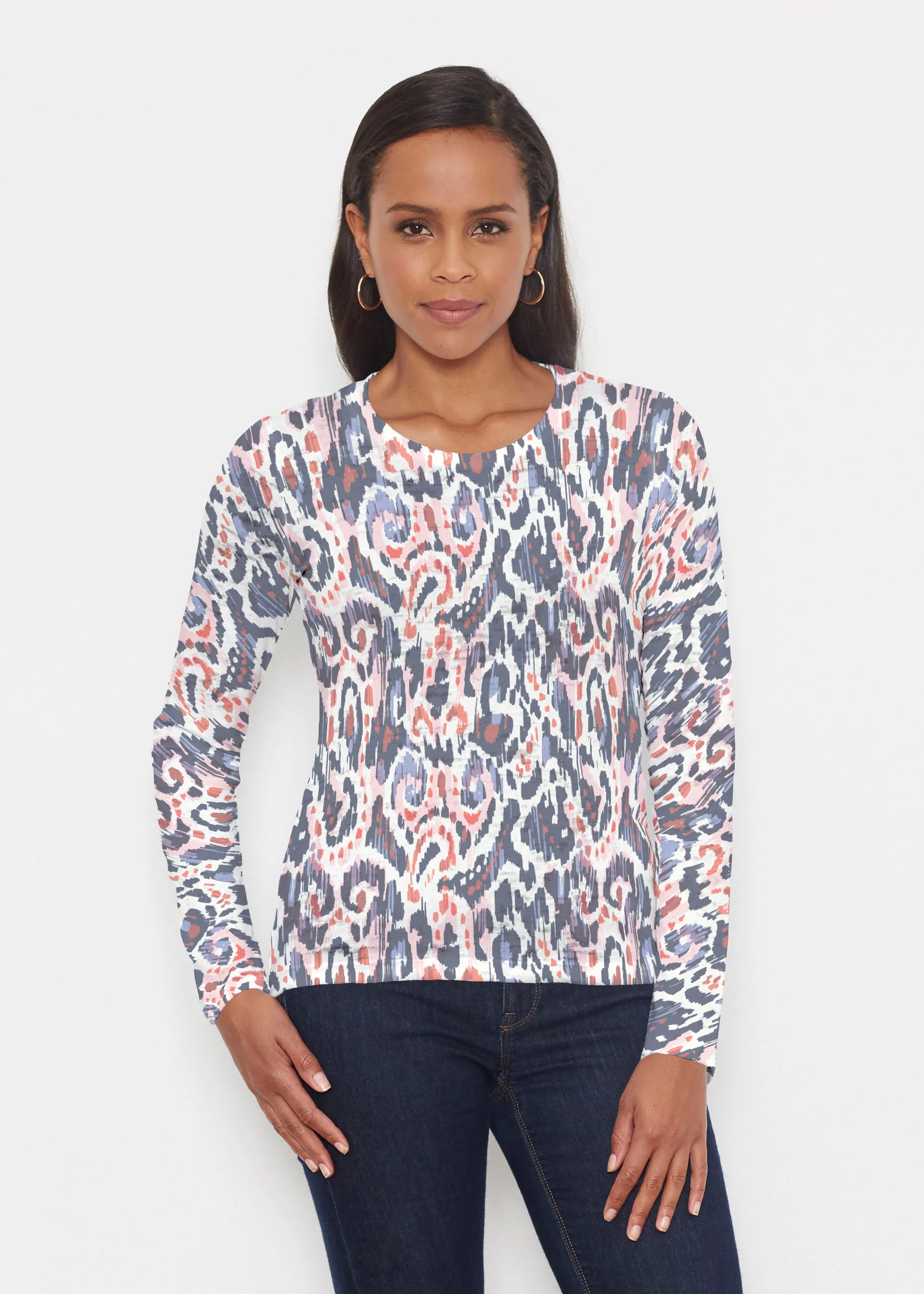 Boho Paisley (8054) ~ Signature Long Sleeve Crew Shirt