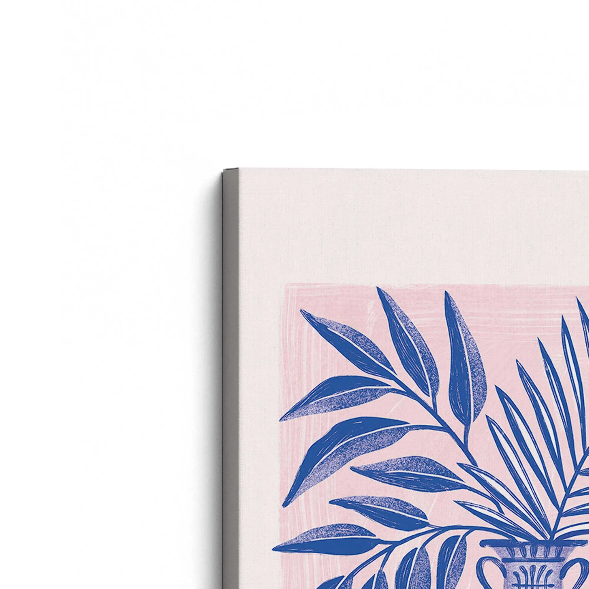 Botanical Elegance Vase Print on Canvas