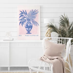 Botanical Elegance Vase Print on Canvas