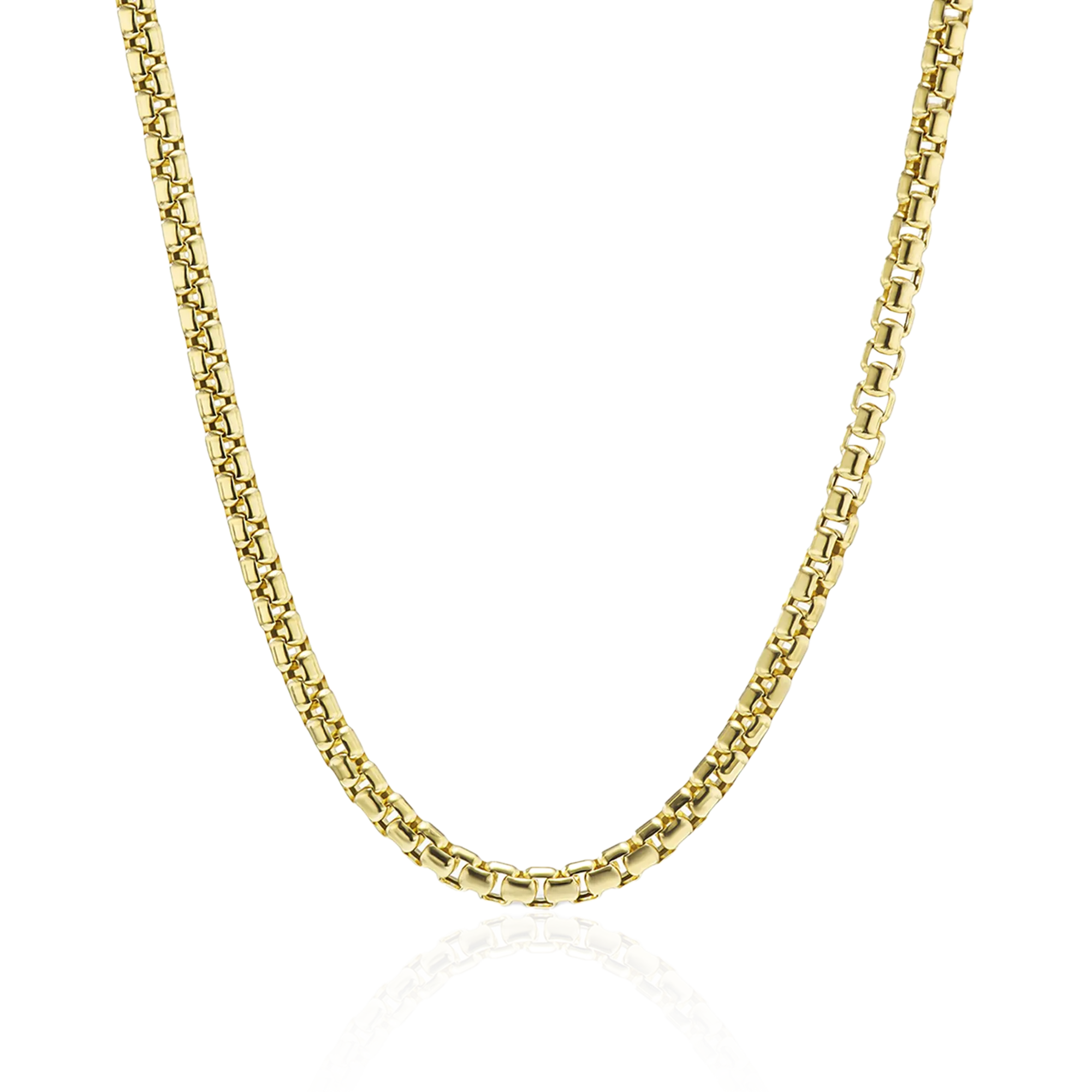 Box Chain in Yellow Gold - 2.5mm