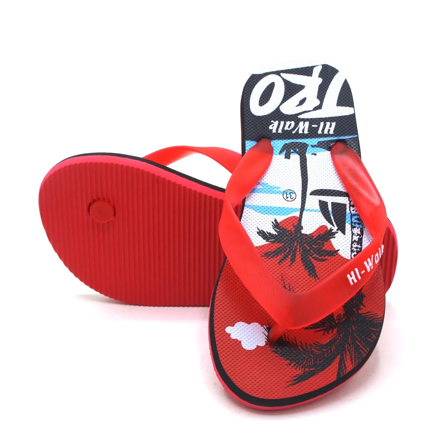 Boys Flip Flop Slipper - Red