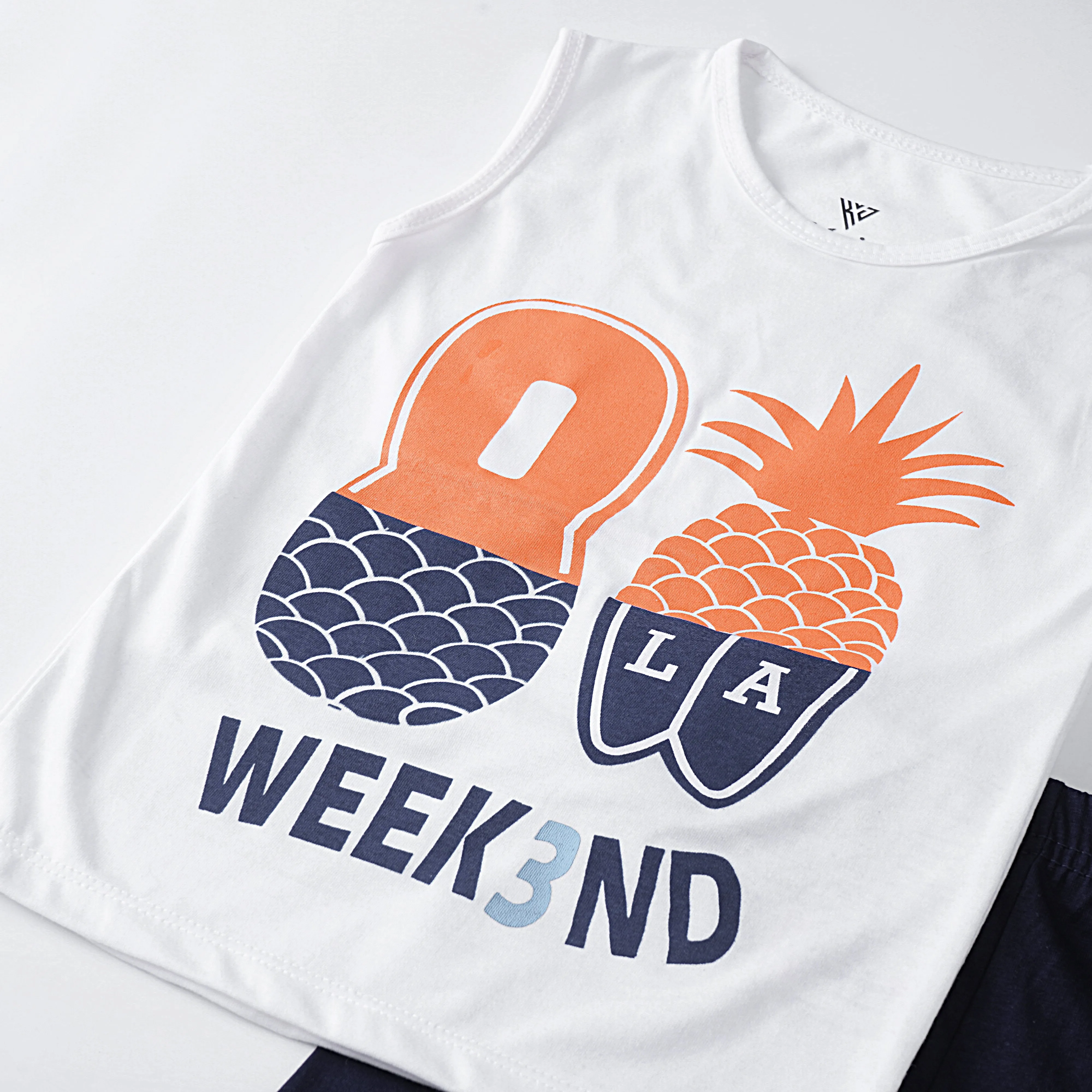 Boys Sando 2 Piece Suit (Pineapple)