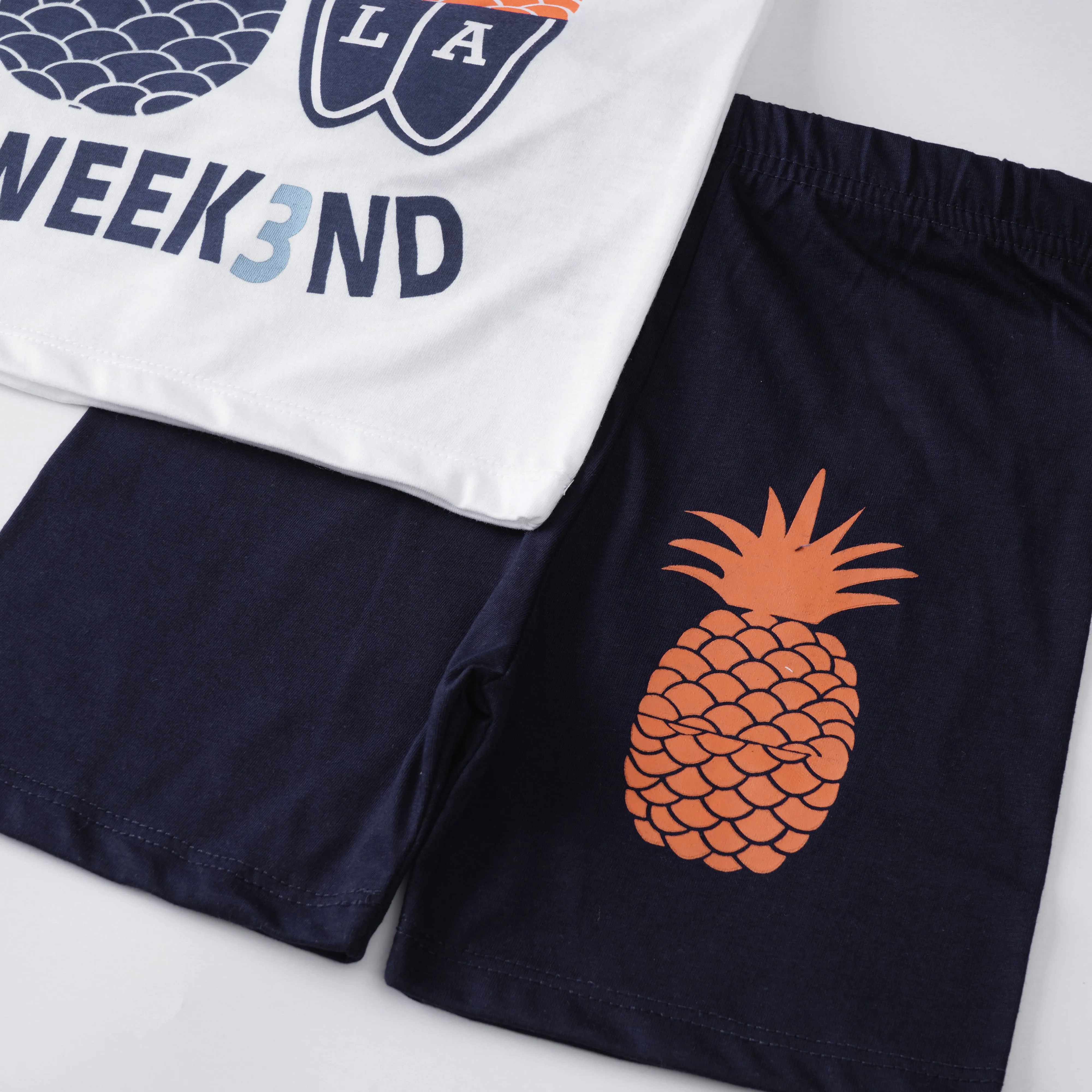 Boys Sando 2 Piece Suit (Pineapple)