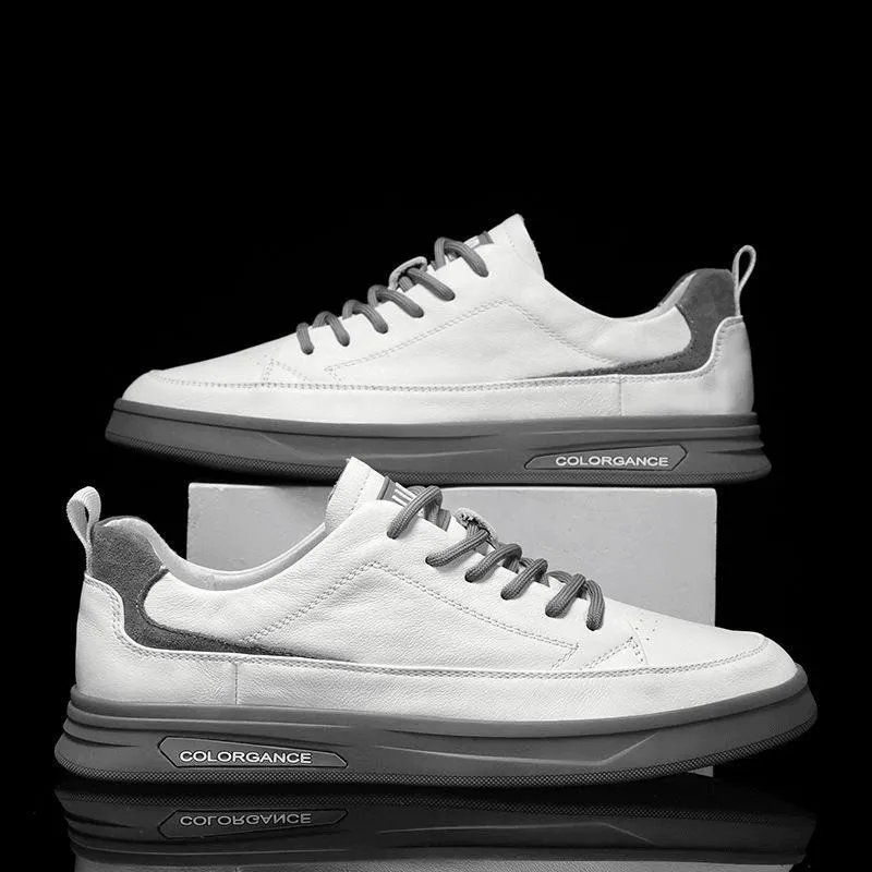 Breathable Lightweight Casual Leather Shoes