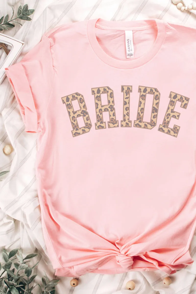 Bride Leopard Tri-Blend Short Sleeve Tee