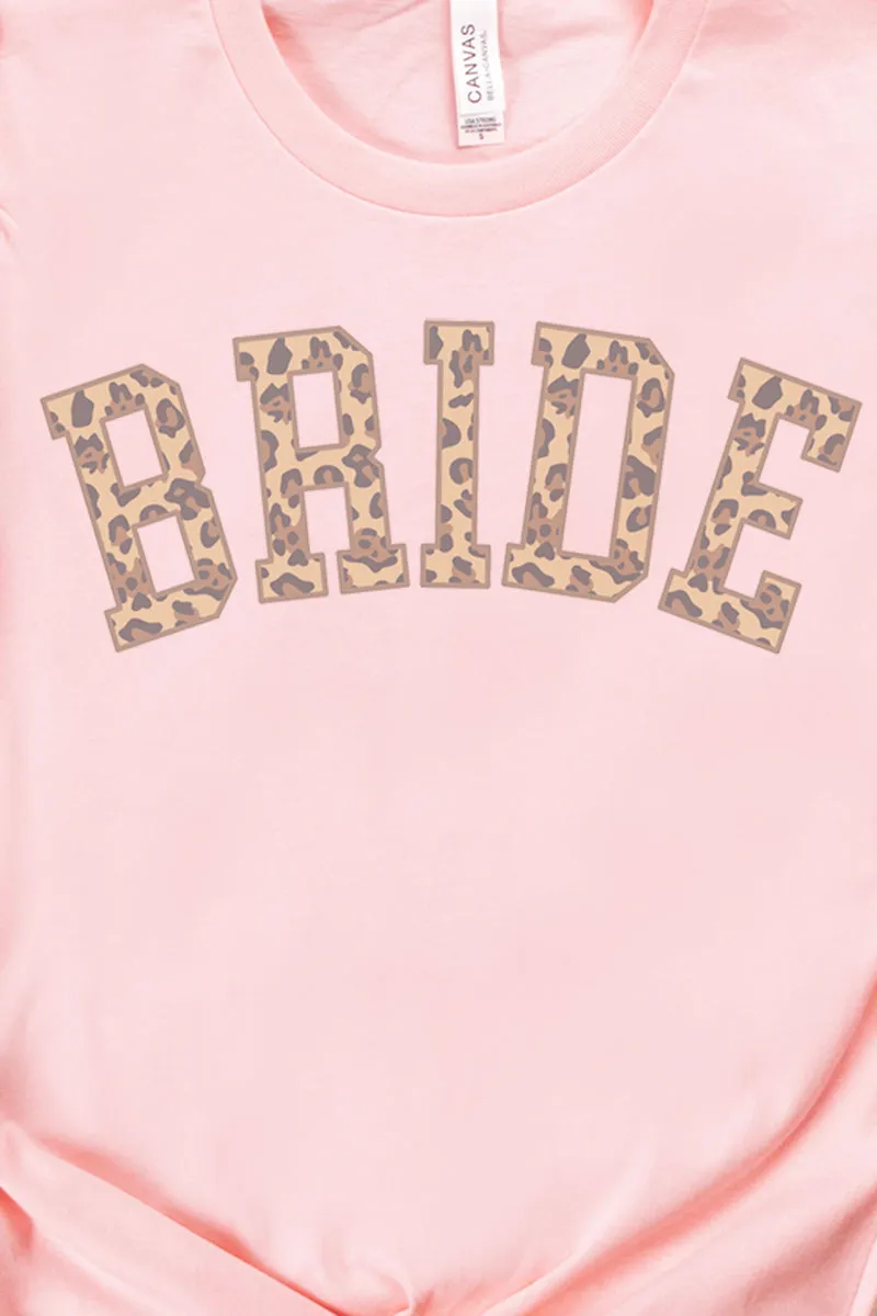 Bride Leopard Tri-Blend Short Sleeve Tee