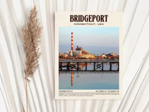 Bridgeport Vintage Wall Art, Connecticut, USA