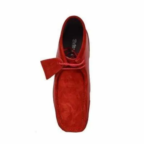 British Walkers Walker 100 Men's Red Suede and Leather Ankle Boots