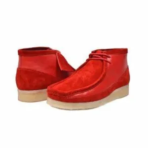 British Walkers Walker 100 Men's Red Suede and Leather Ankle Boots
