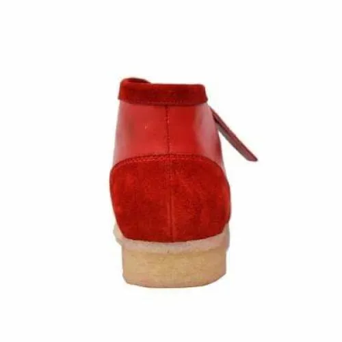 British Walkers Walker 100 Men's Red Suede and Leather Ankle Boots