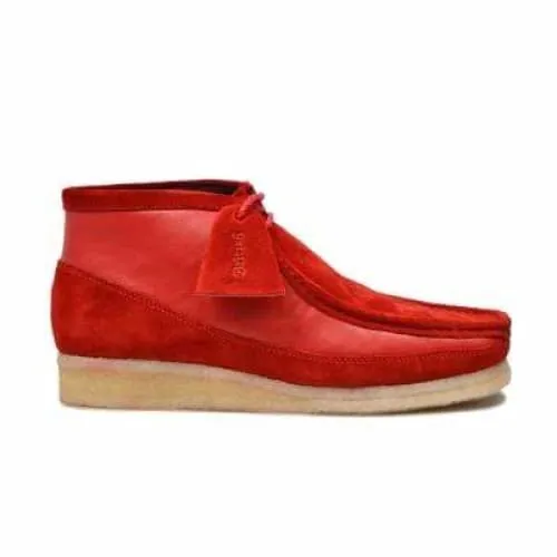 British Walkers Walker 100 Men's Red Suede and Leather Ankle Boots