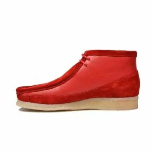 British Walkers Walker 100 Men's Red Suede and Leather Ankle Boots