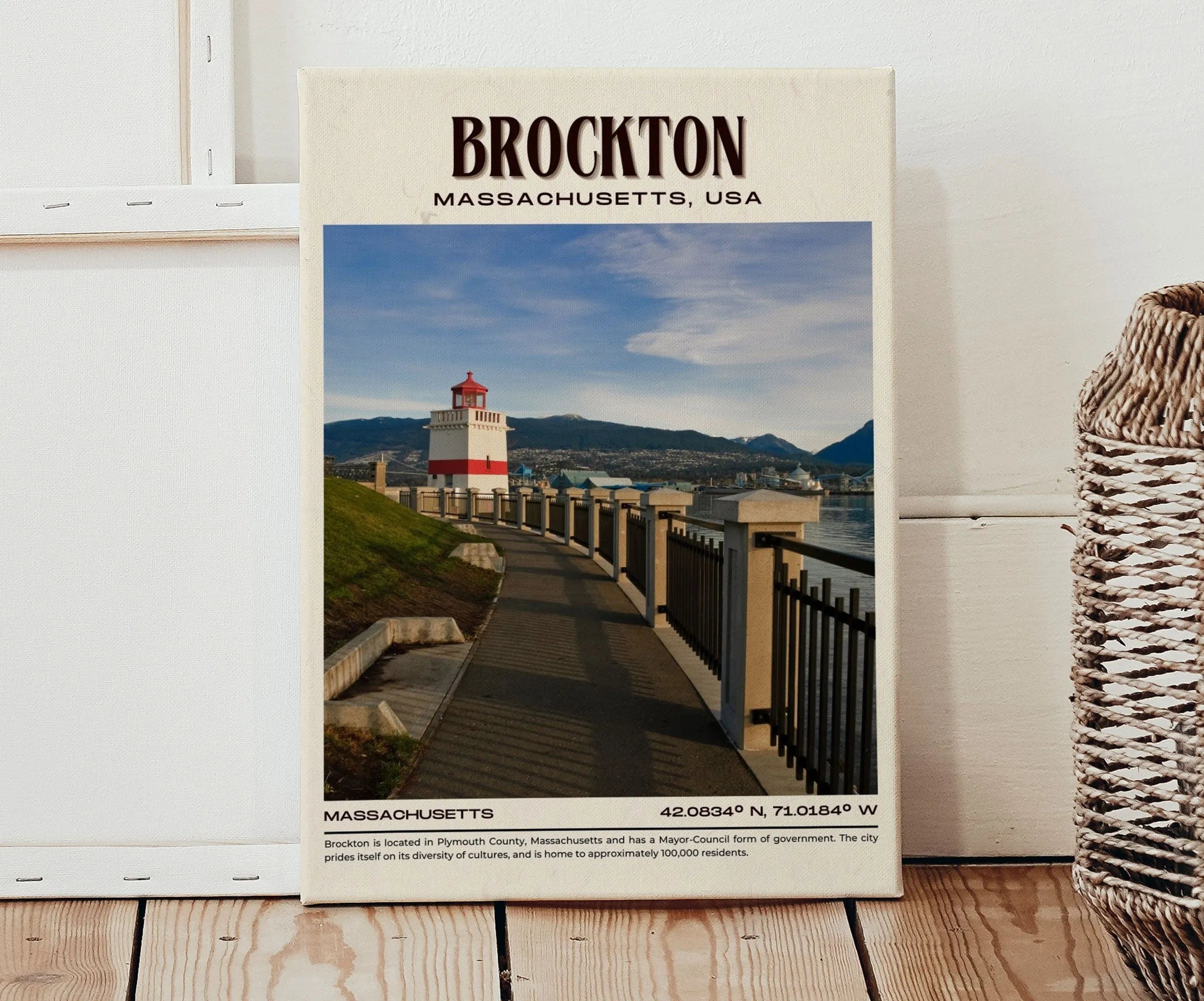 Brockton Vintage Wall Art, Massachusetts, USA