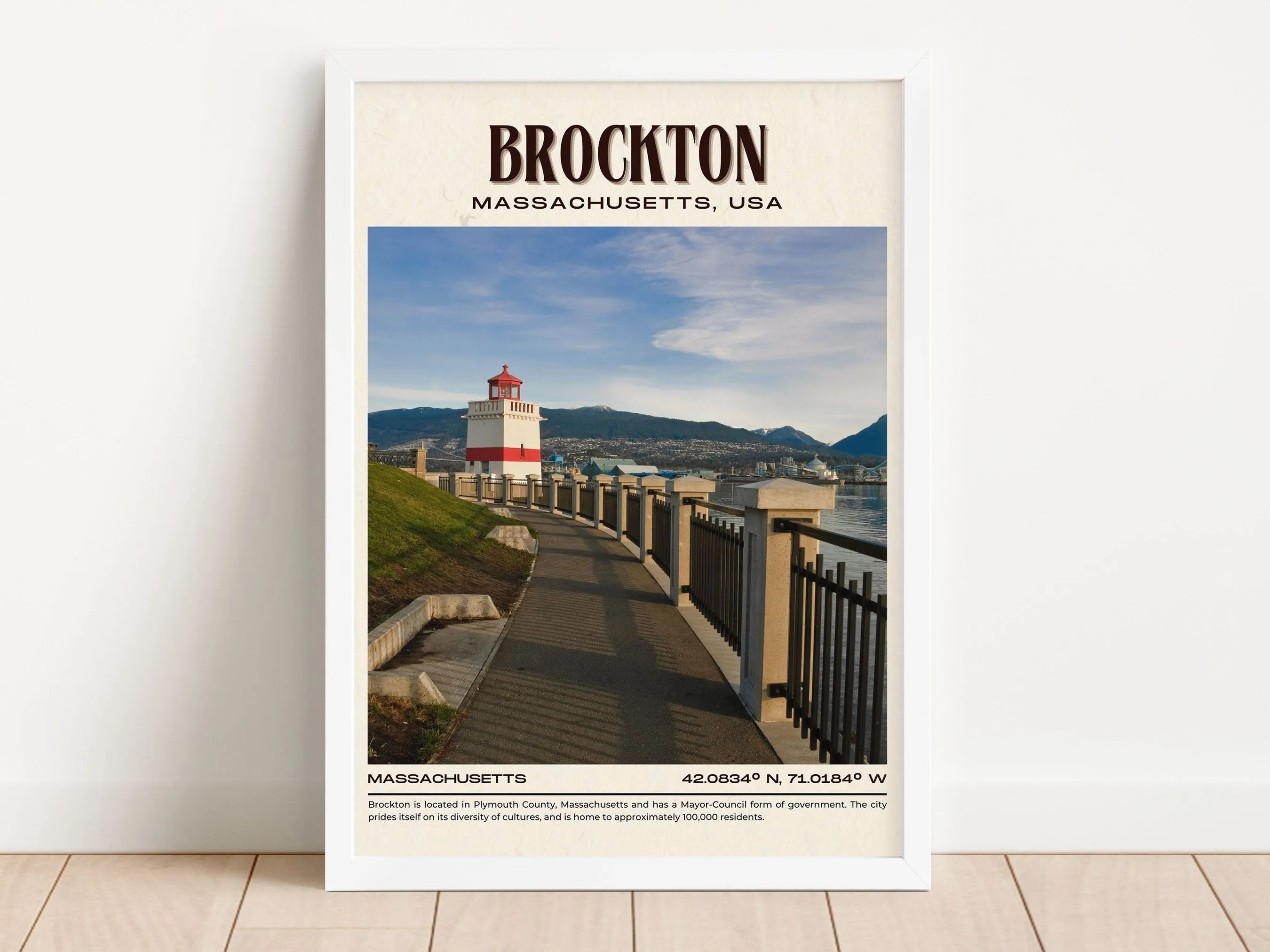 Brockton Vintage Wall Art, Massachusetts, USA