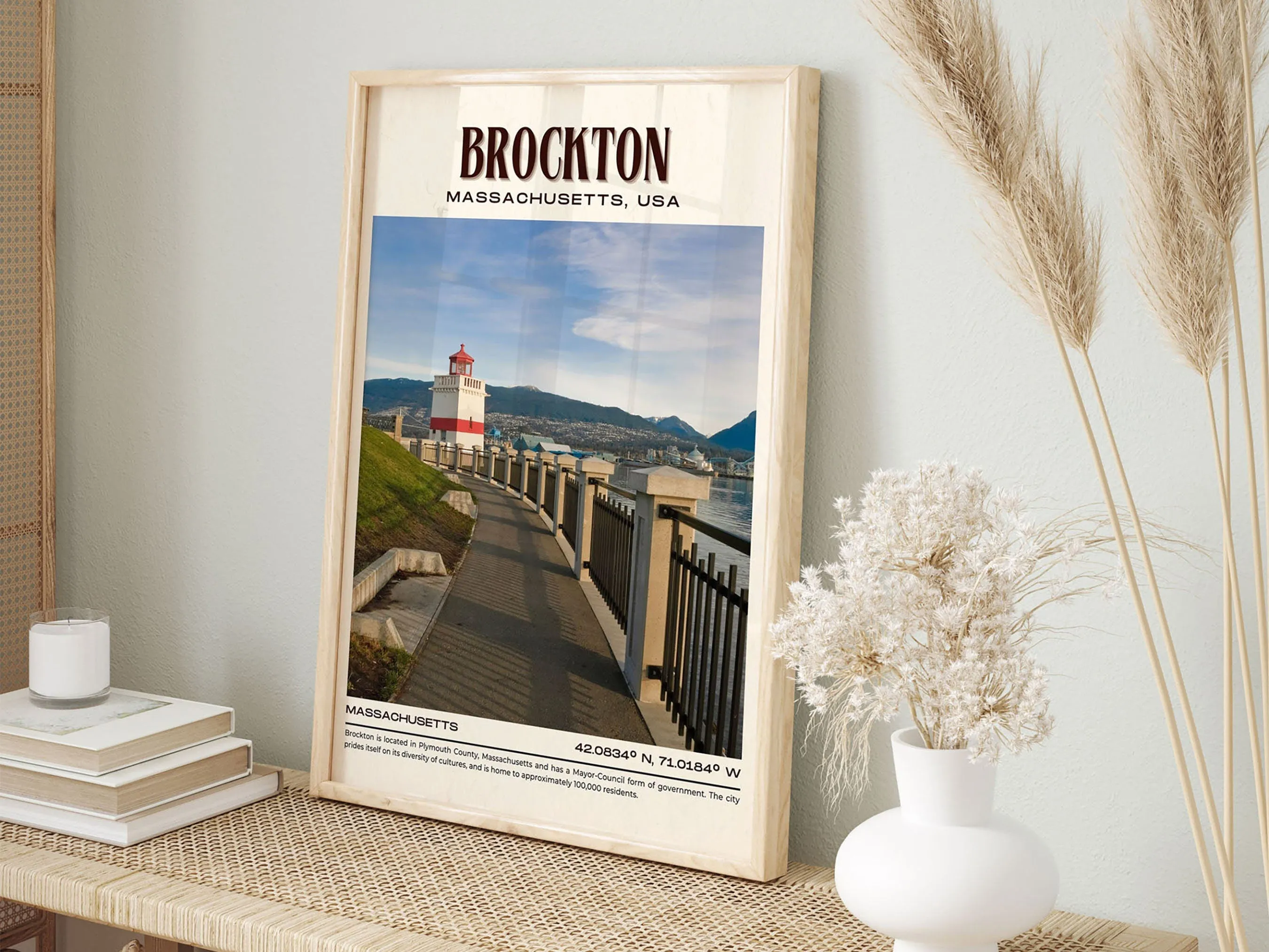 Brockton Vintage Wall Art, Massachusetts, USA