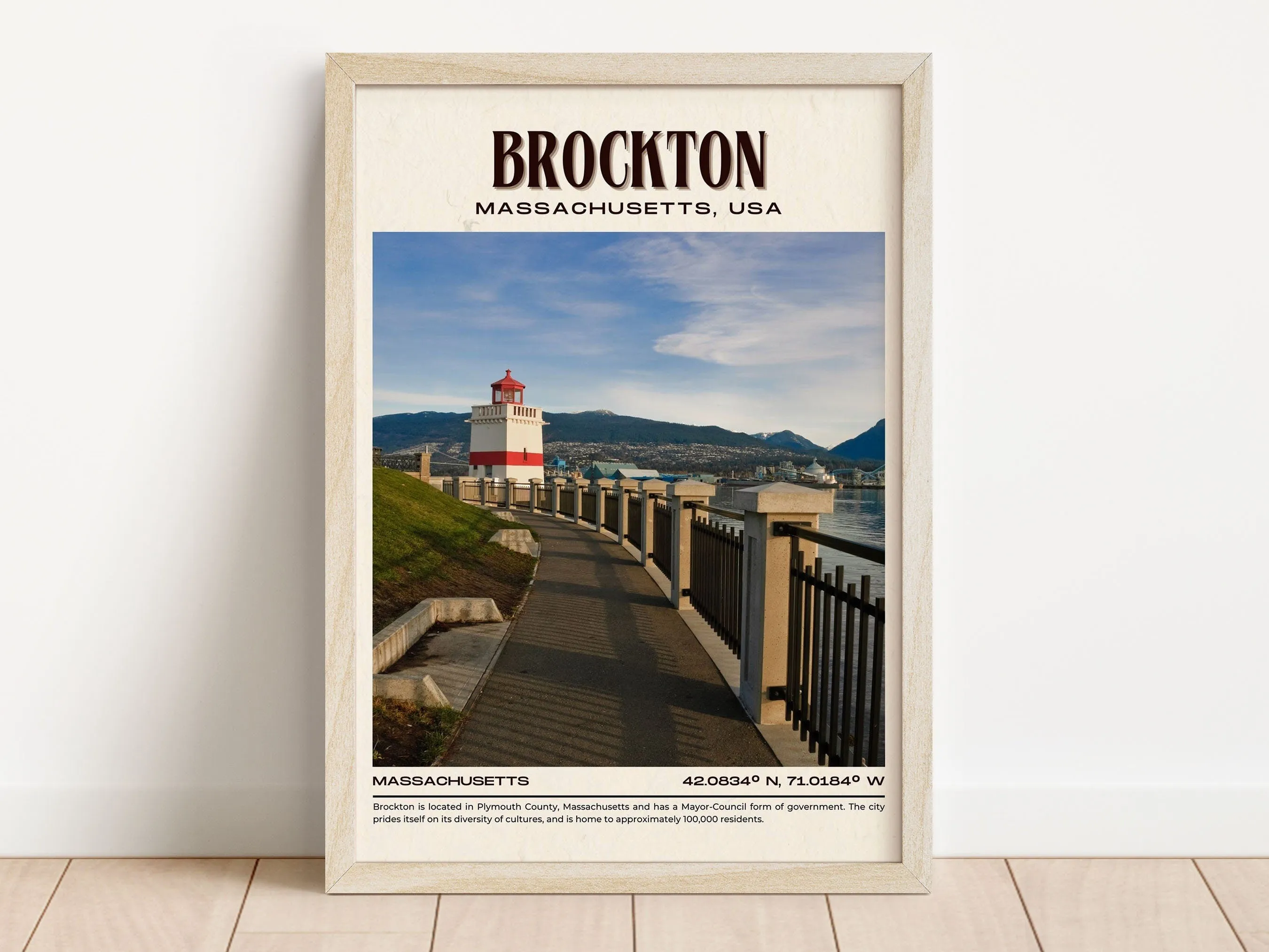 Brockton Vintage Wall Art, Massachusetts, USA