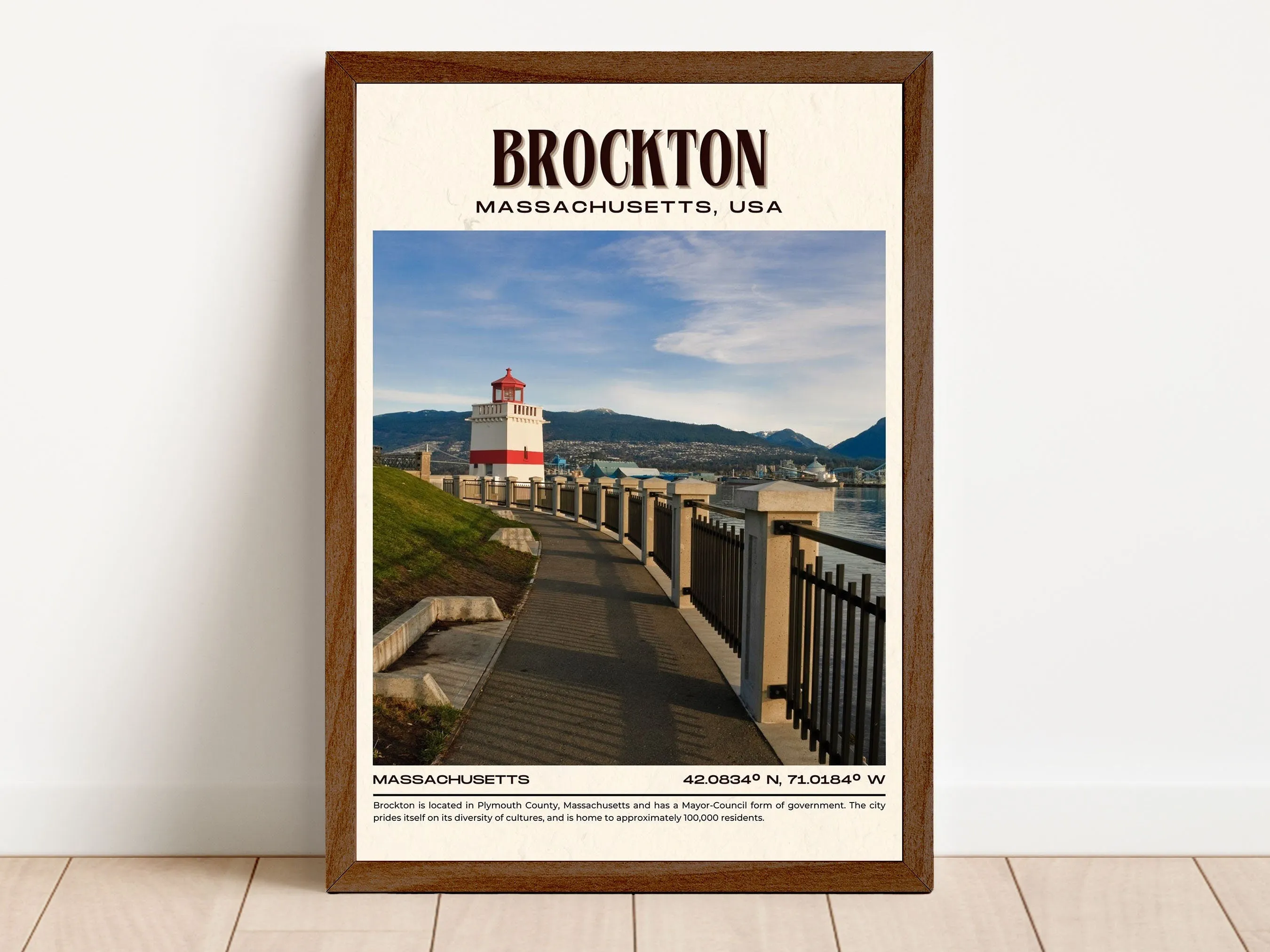Brockton Vintage Wall Art, Massachusetts, USA
