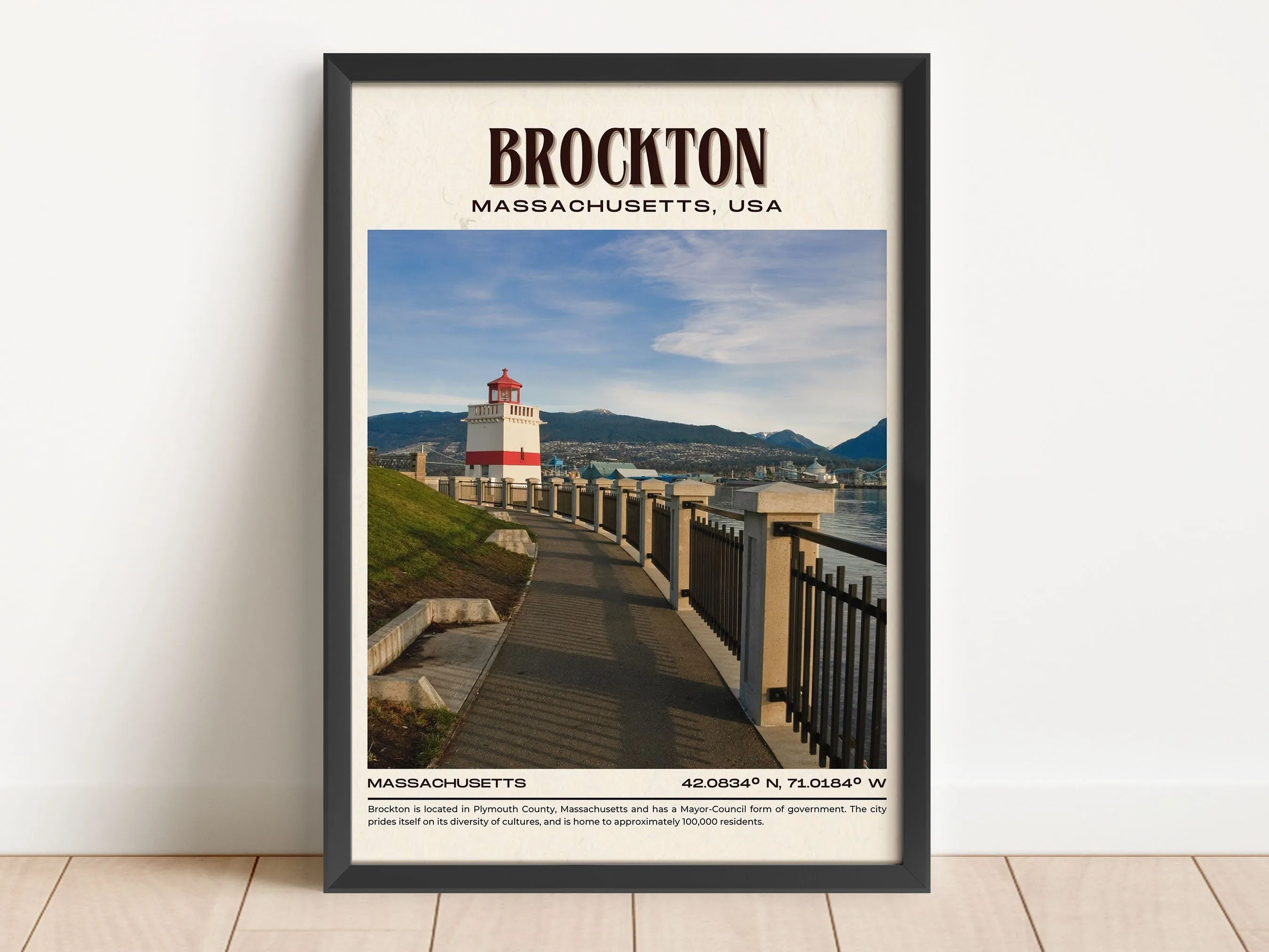 Brockton Vintage Wall Art, Massachusetts, USA
