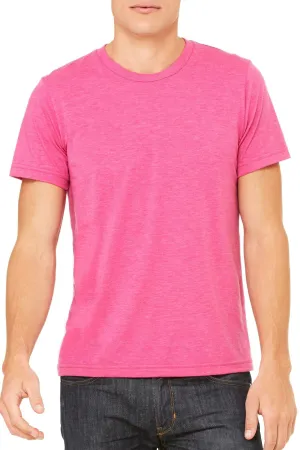 Bunny Happy Face Leopard Tri-Blend Short Sleeve Tee