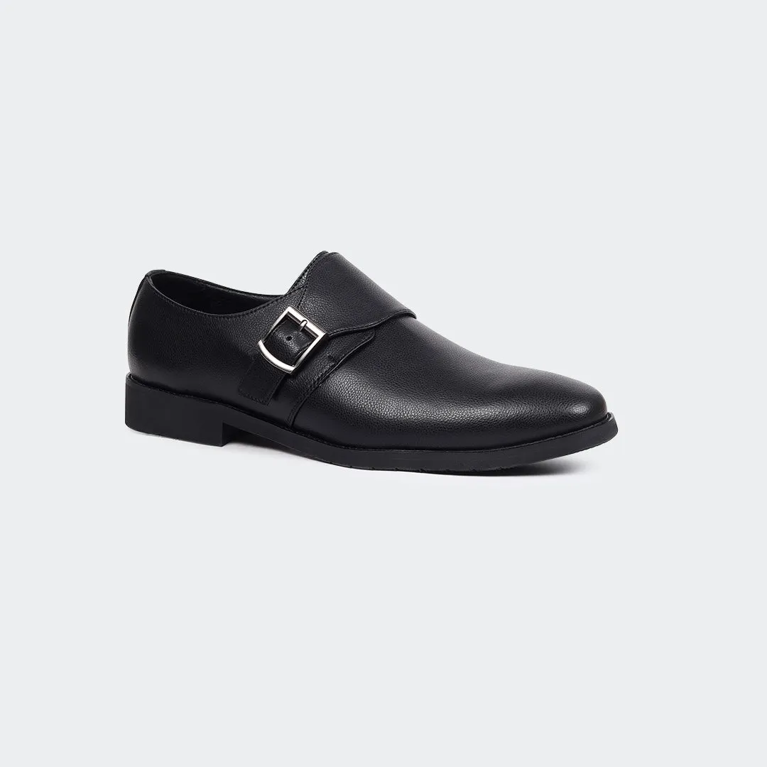 Caliber Shoes Black Penny Formal Shoes for Men (LEOPOLD T686G)