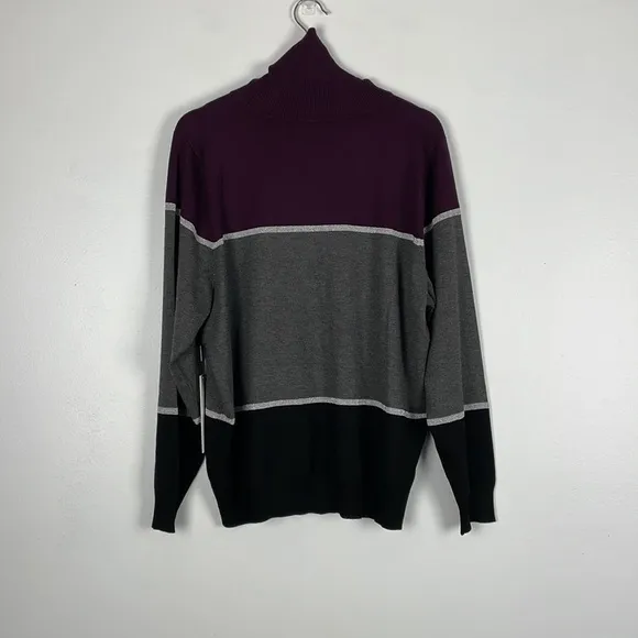 Calvin Klein long sleeve turtleneck pullover multicolor sweater Size 2X