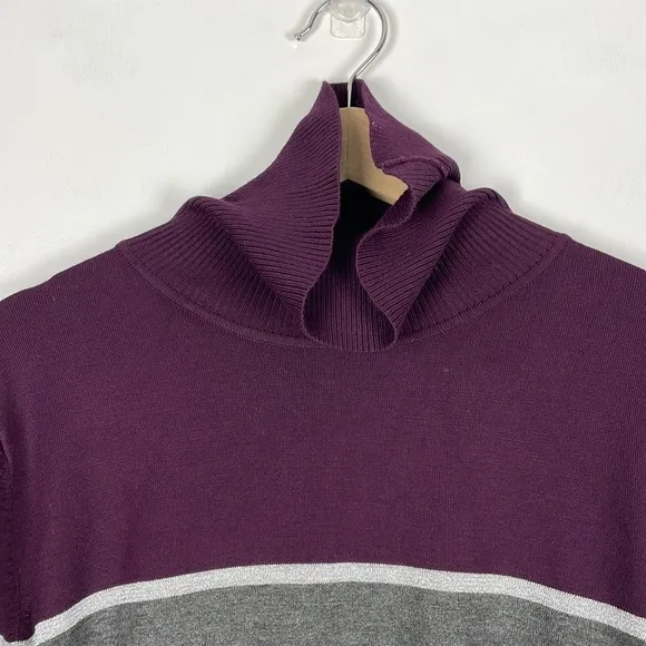 Calvin Klein long sleeve turtleneck pullover multicolor sweater Size 2X