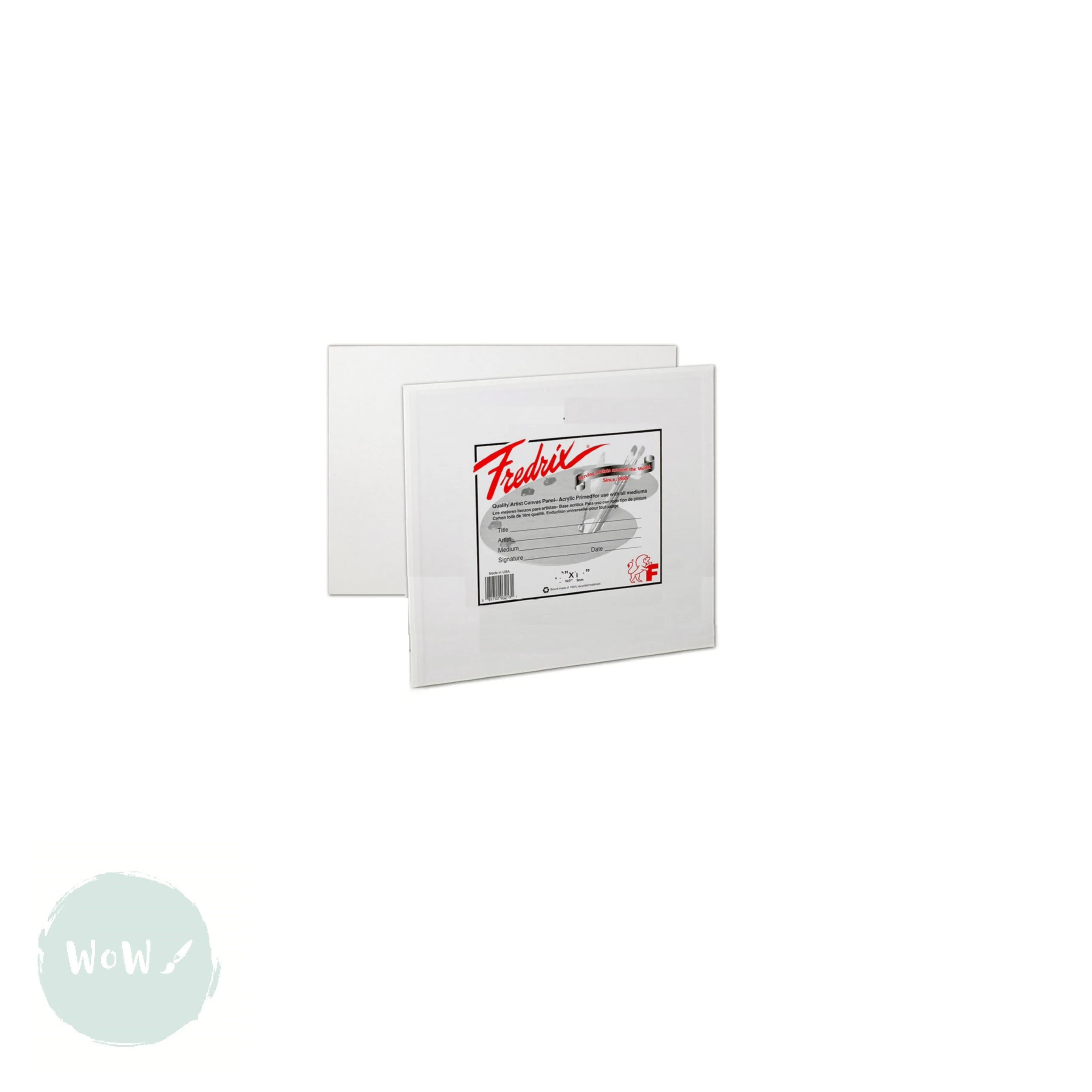 Canvas Board - WHITE PRIMED - FREDRIX - 10 x 10"