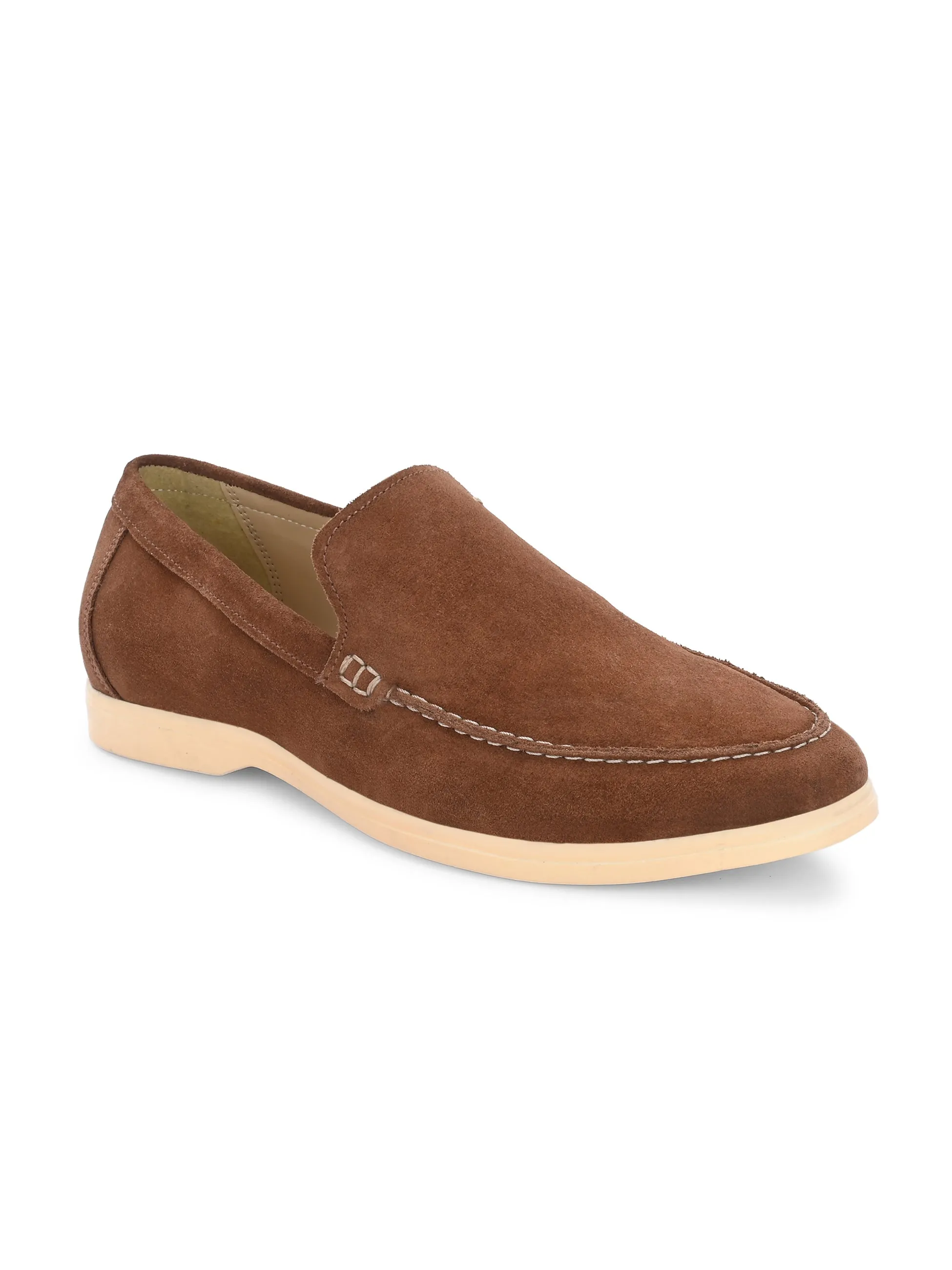 Carlo Romano Suede Leather Moccasin Loafer Shoes For men