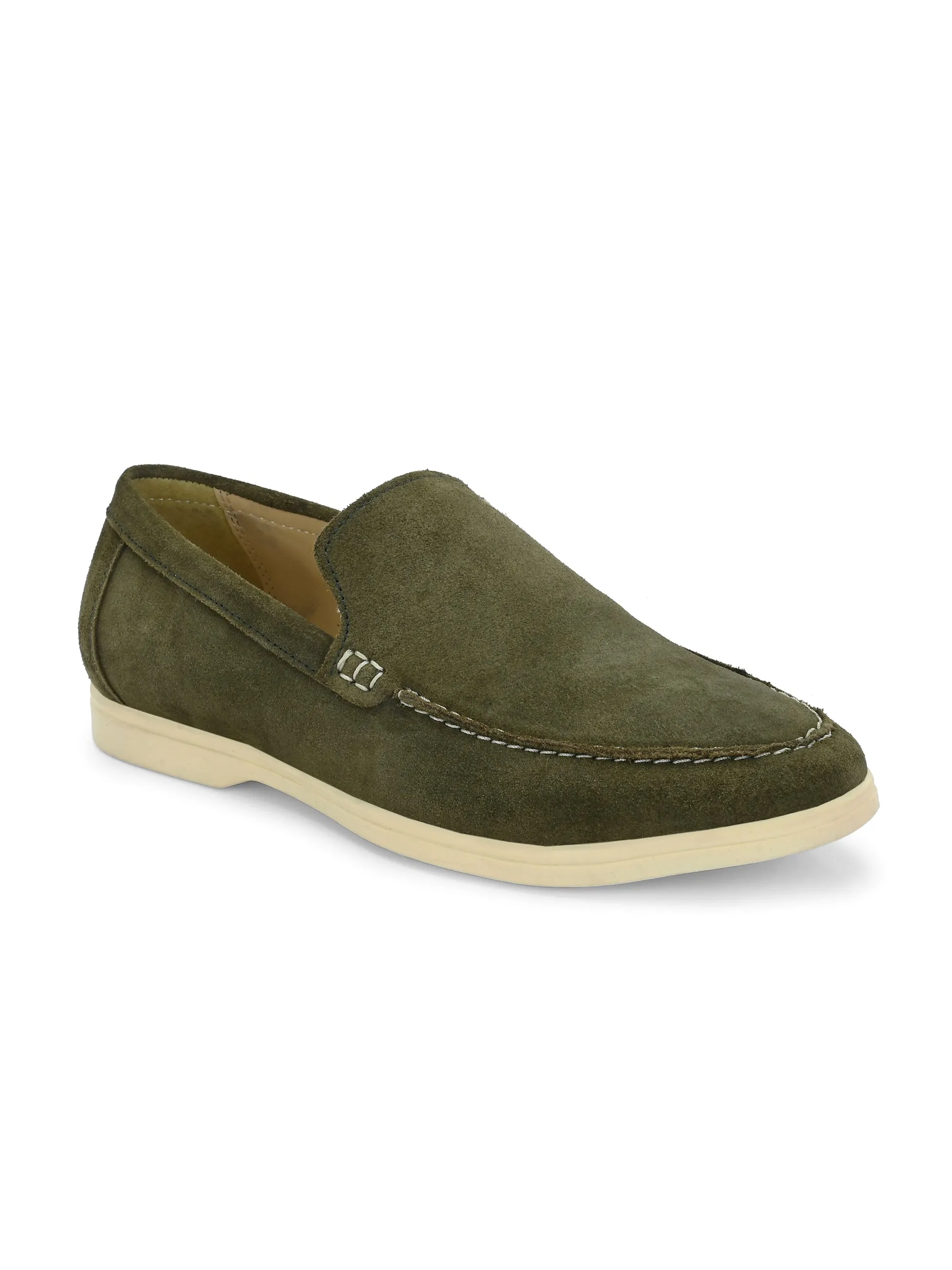Carlo Romano Suede Leather Moccasin Loafer Shoes For men