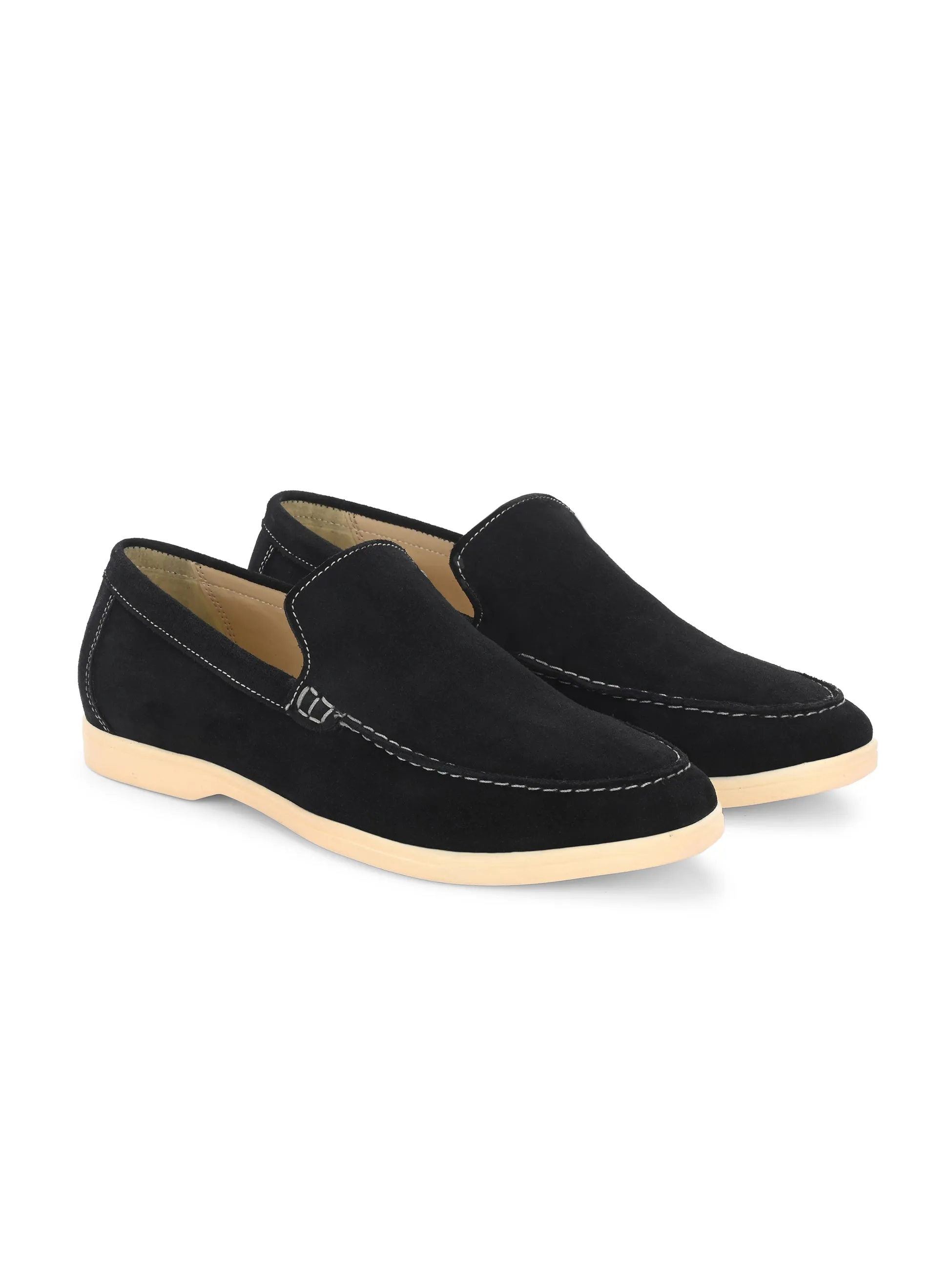 Carlo Romano Suede Leather Moccasin Loafer Shoes For men