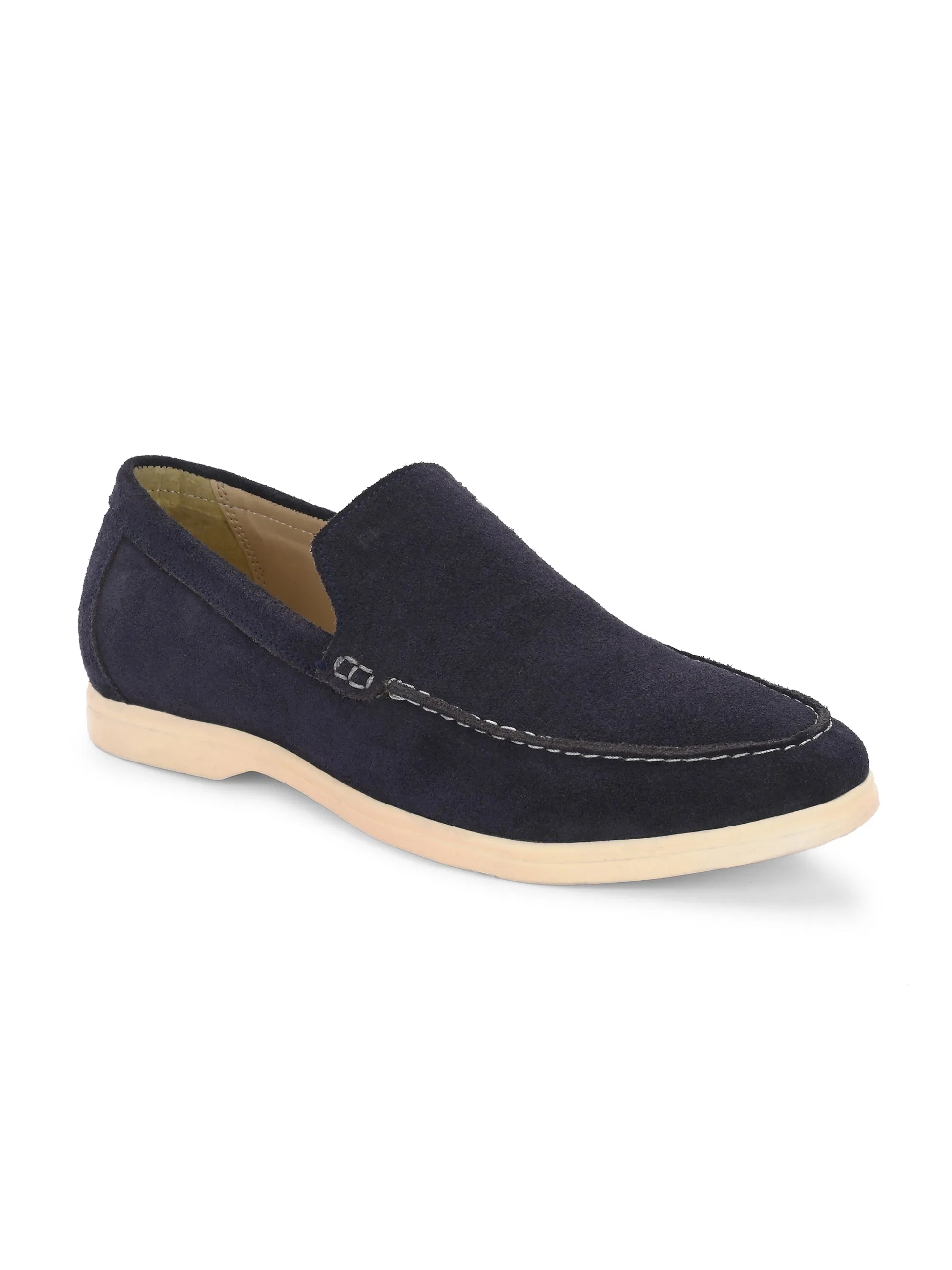 Carlo Romano Suede Leather Moccasin Loafer Shoes For men