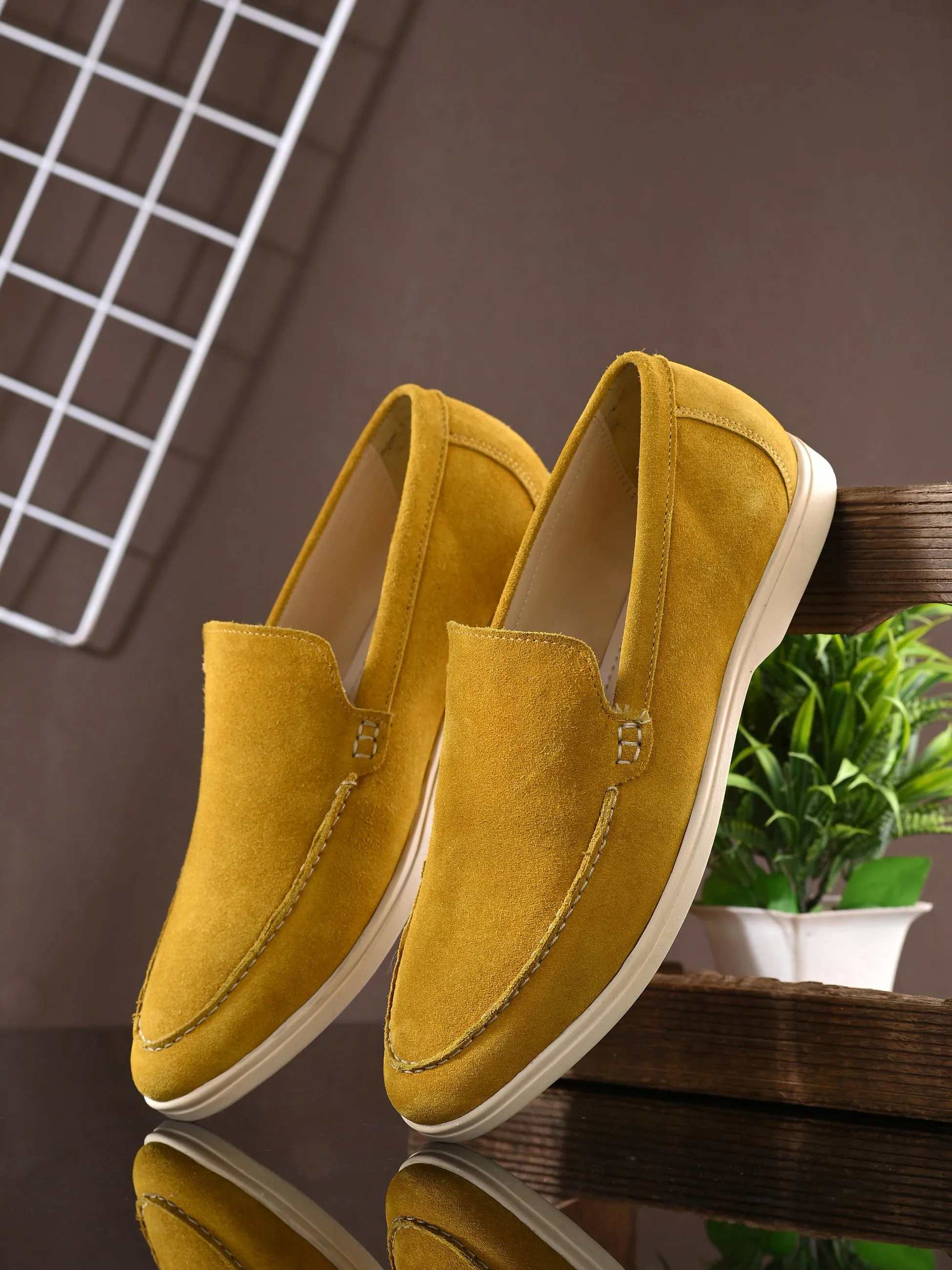 Carlo Romano Suede Leather Moccasin Loafer Shoes For men