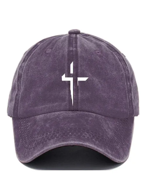 Casual Cross Print Baseball Cap