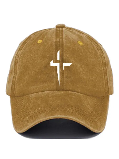 Casual Cross Print Baseball Cap