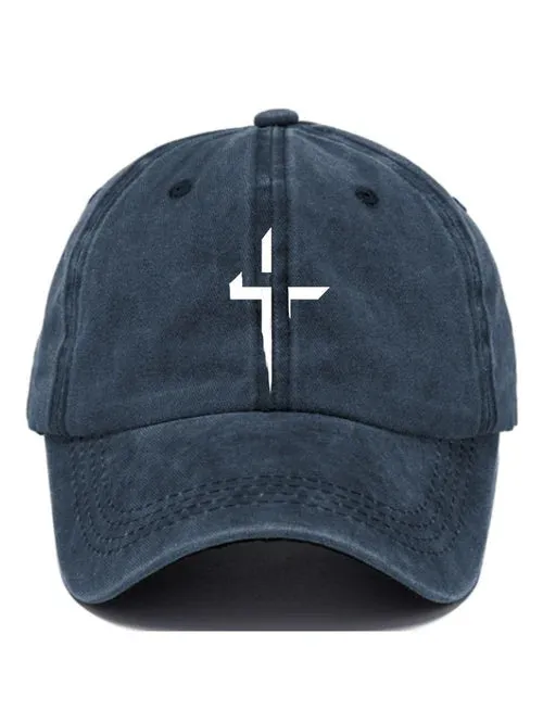 Casual Cross Print Baseball Cap