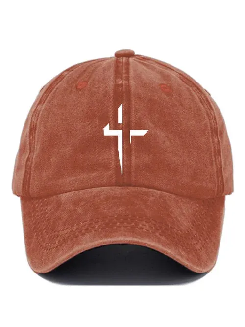 Casual Cross Print Baseball Cap