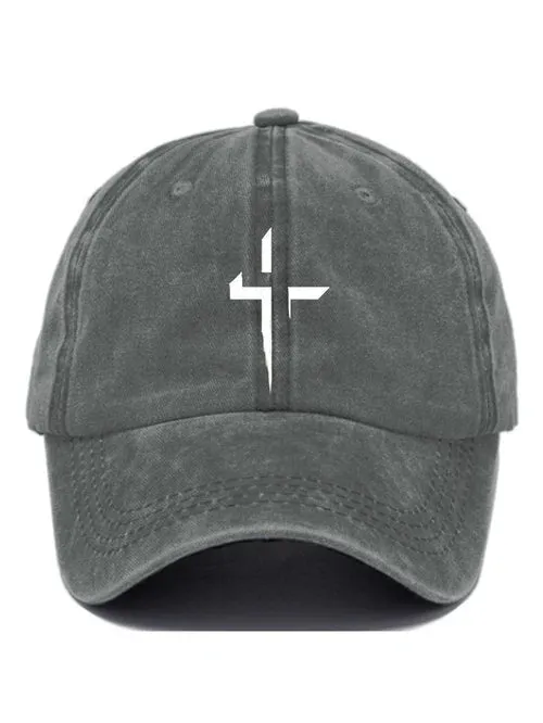 Casual Cross Print Baseball Cap