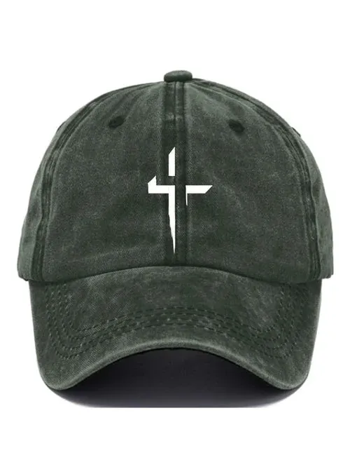 Casual Cross Print Baseball Cap