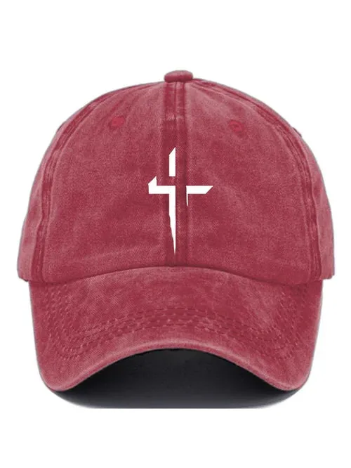 Casual Cross Print Baseball Cap