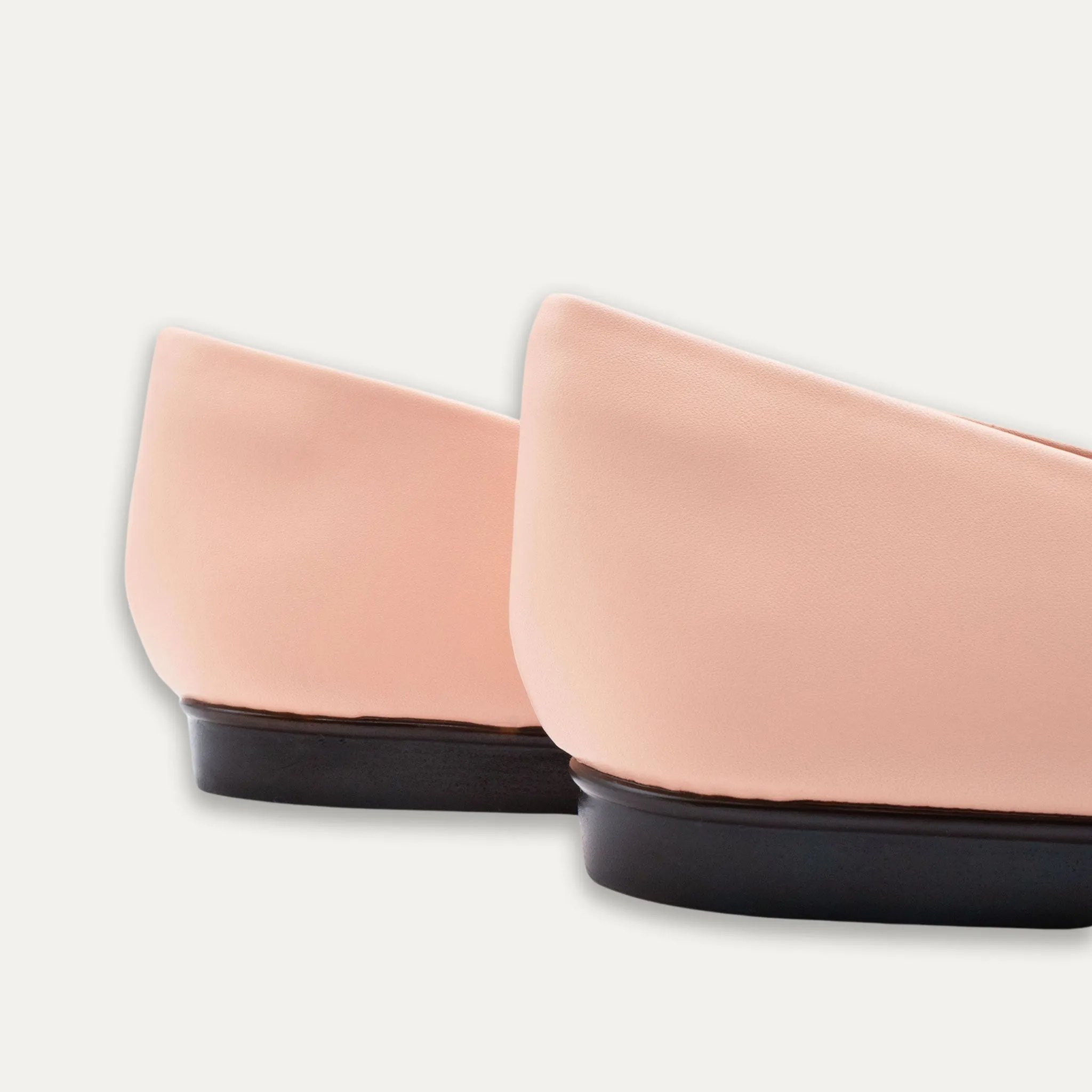 Catalina Crystal Bow Apricot Ballet Flats