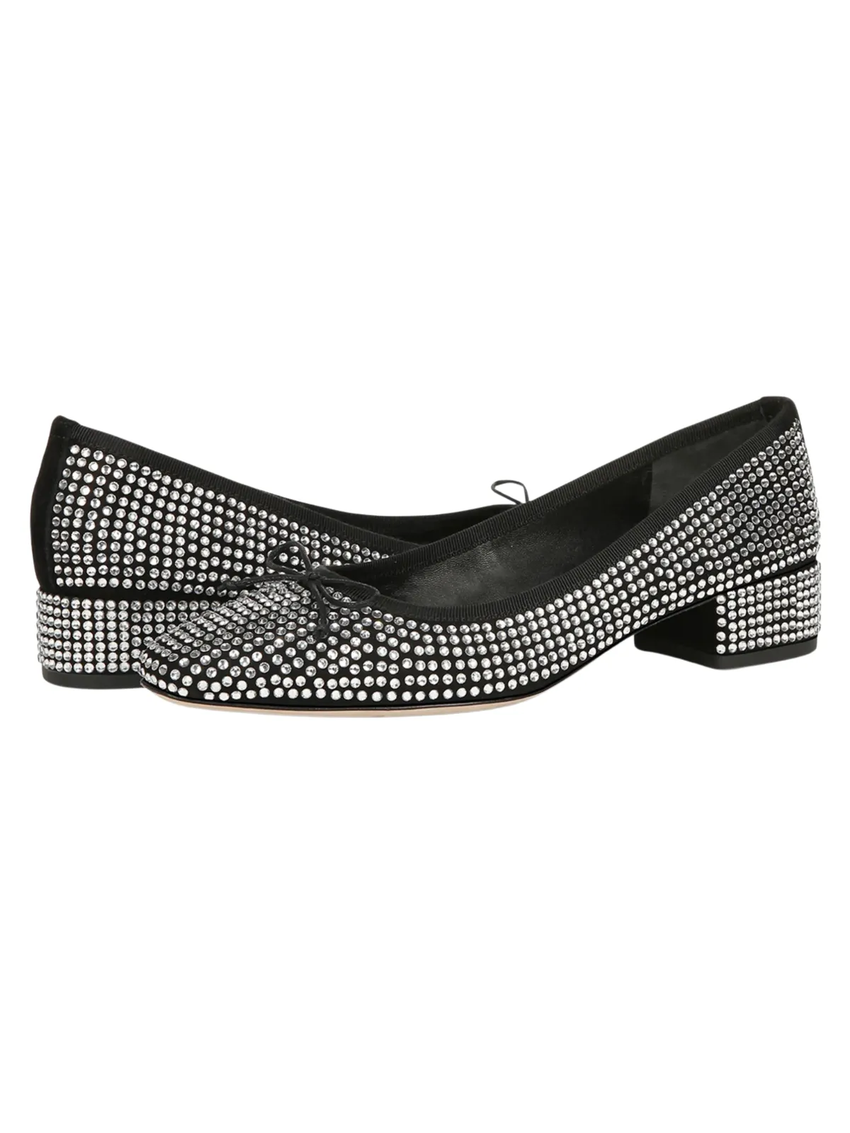 Cecile Crystal Bow Ballerina Flats
