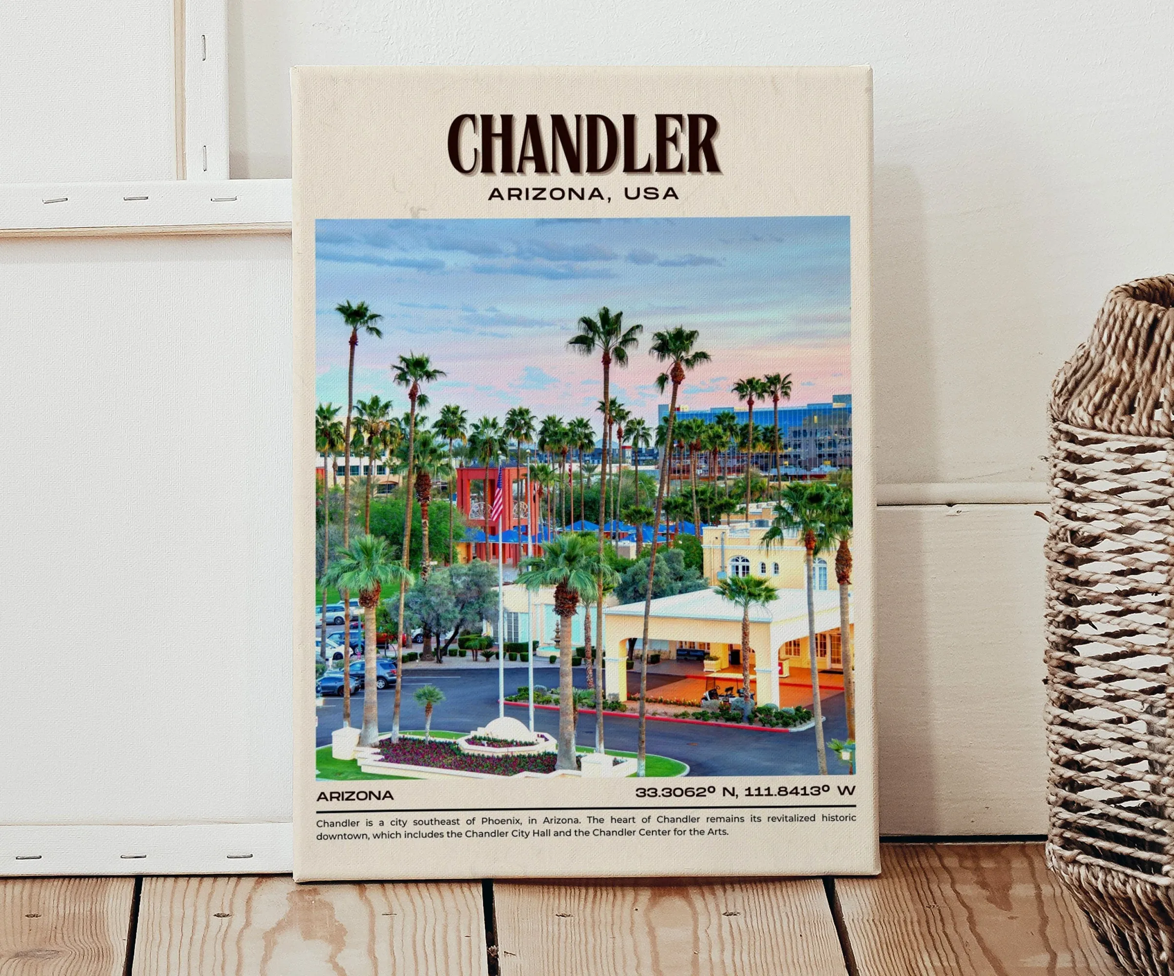 Chandler Vintage Wall Art, Arizona, USA