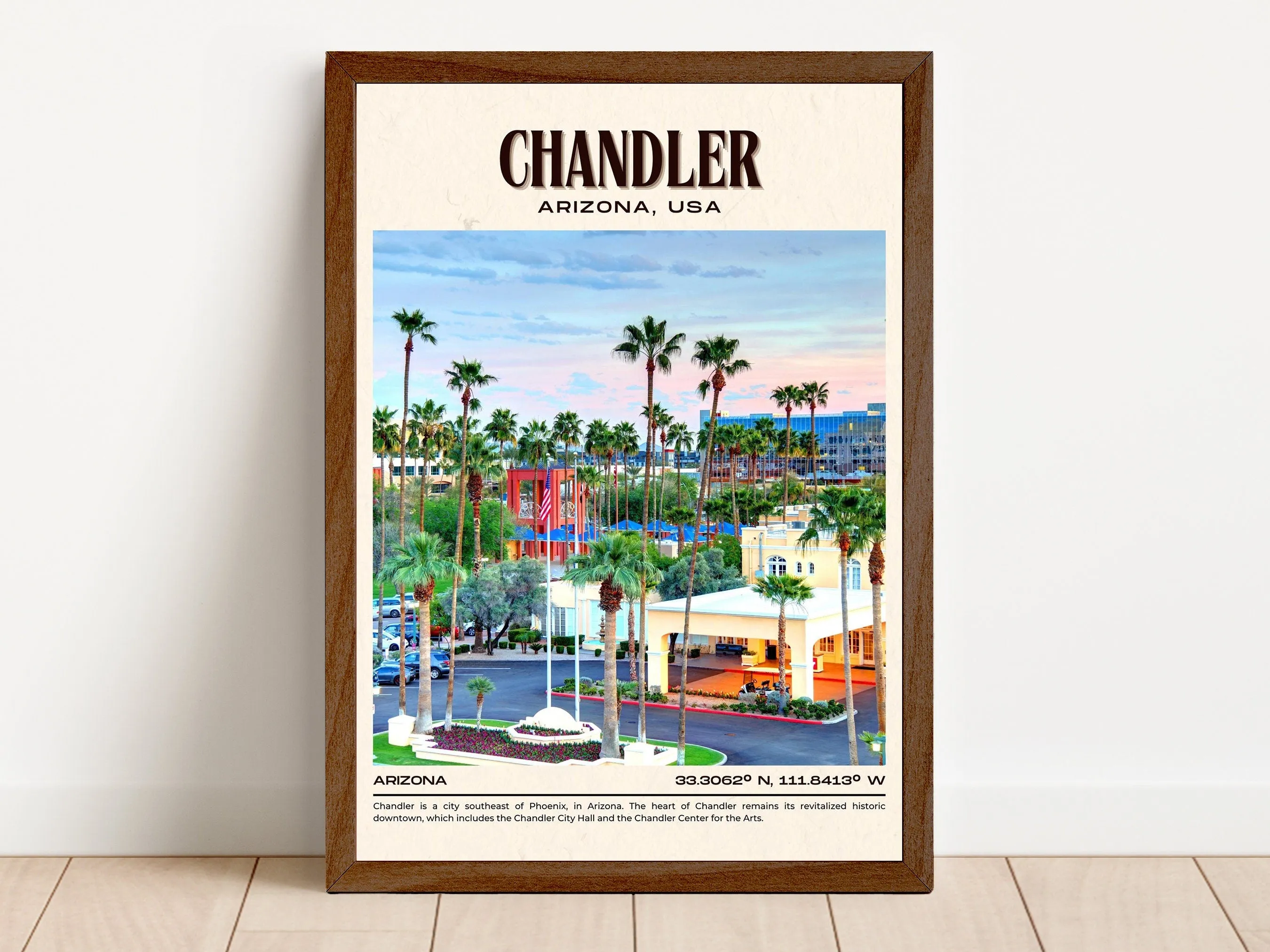Chandler Vintage Wall Art, Arizona, USA