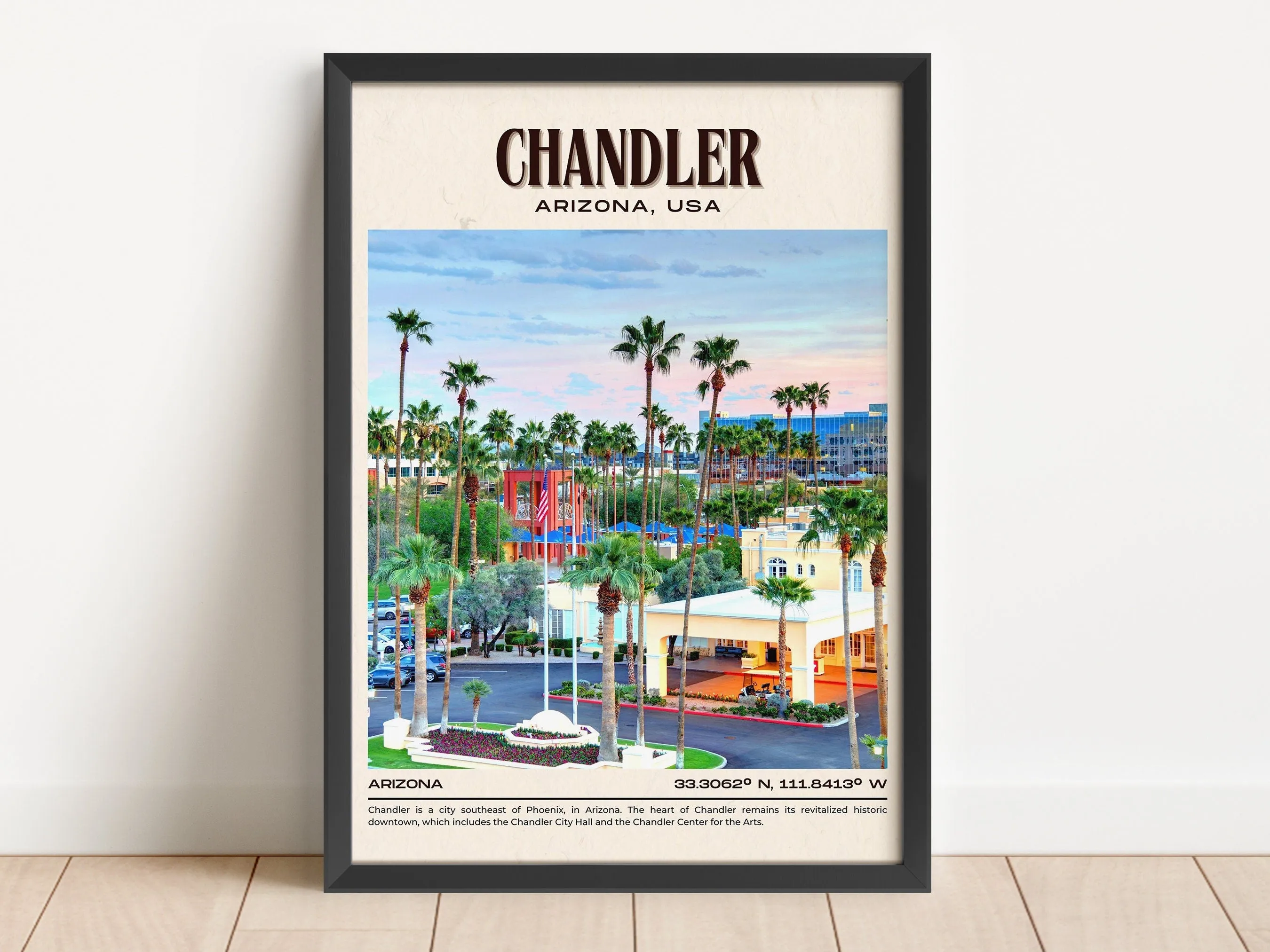 Chandler Vintage Wall Art, Arizona, USA