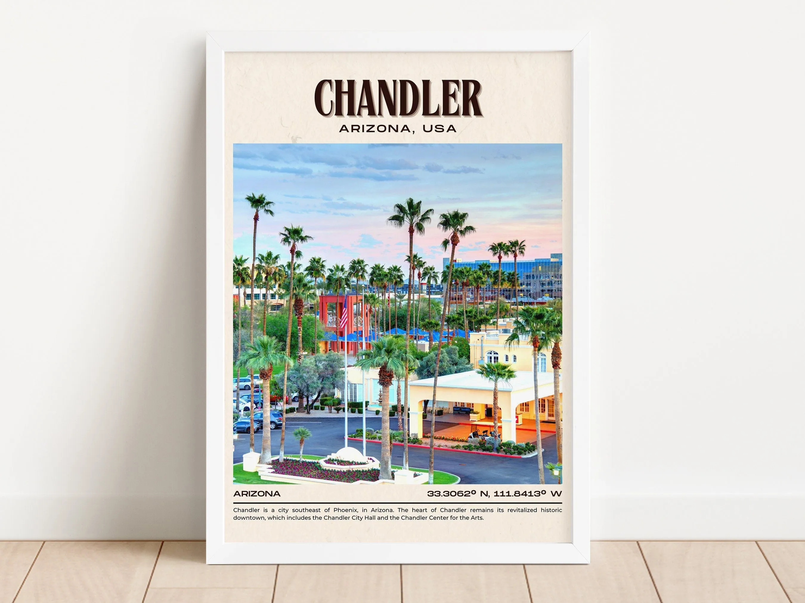 Chandler Vintage Wall Art, Arizona, USA