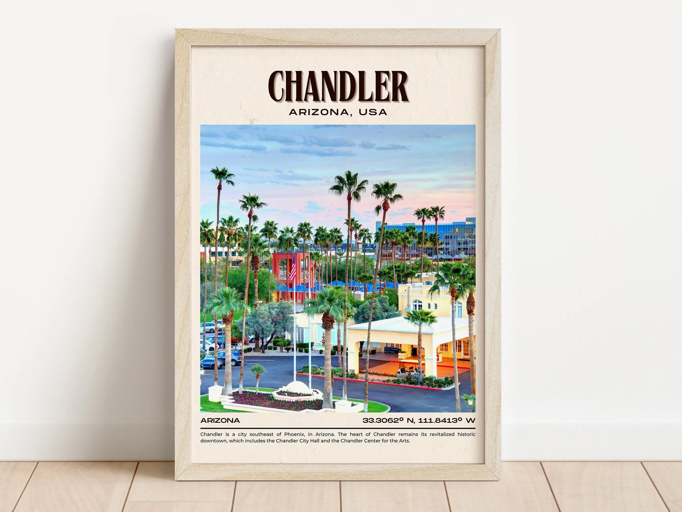 Chandler Vintage Wall Art, Arizona, USA