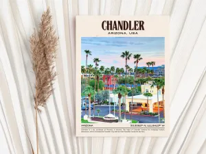 Chandler Vintage Wall Art, Arizona, USA