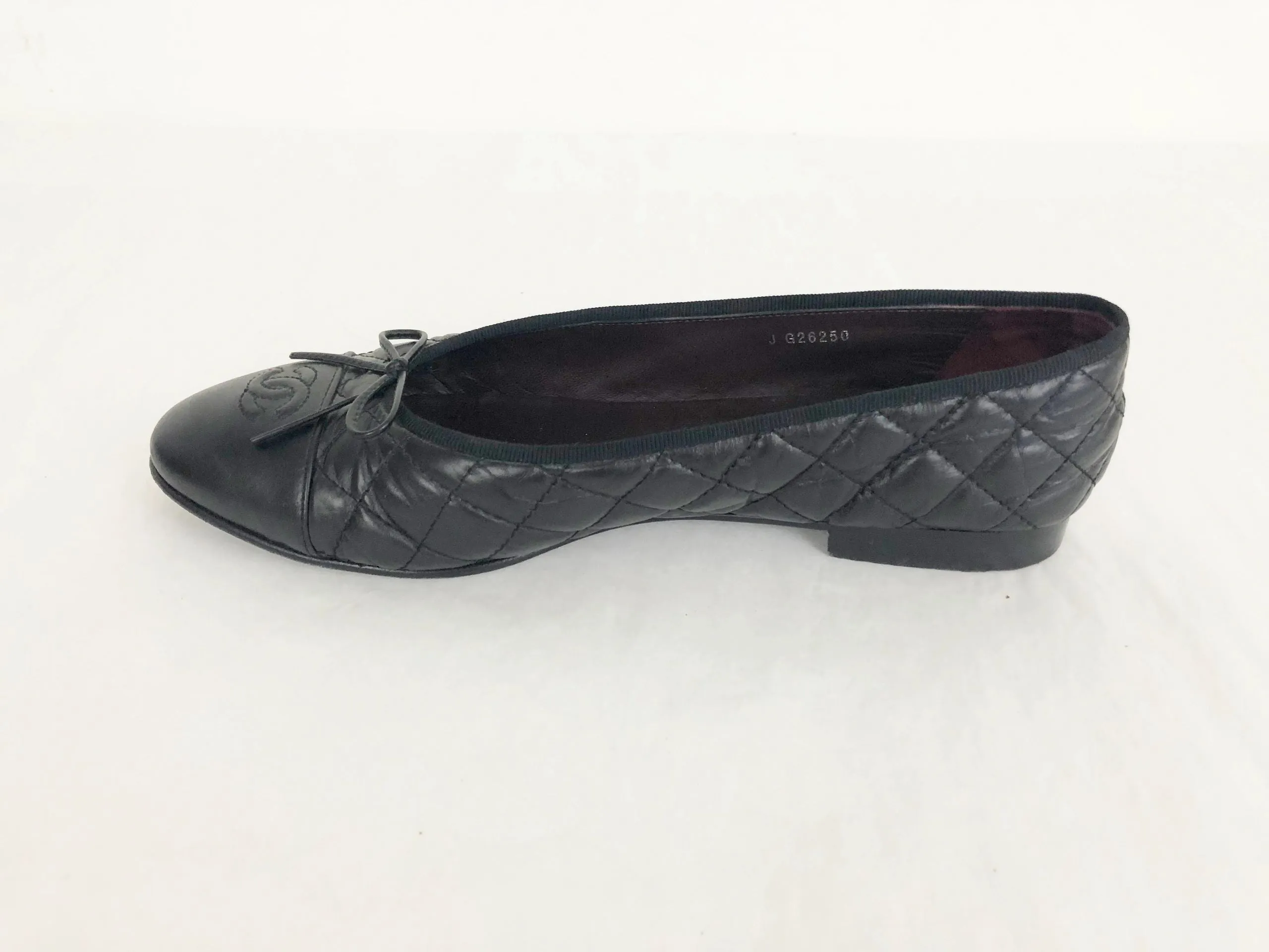 Chanel Quilted Ballet Flats Size 42 It (12 Us)