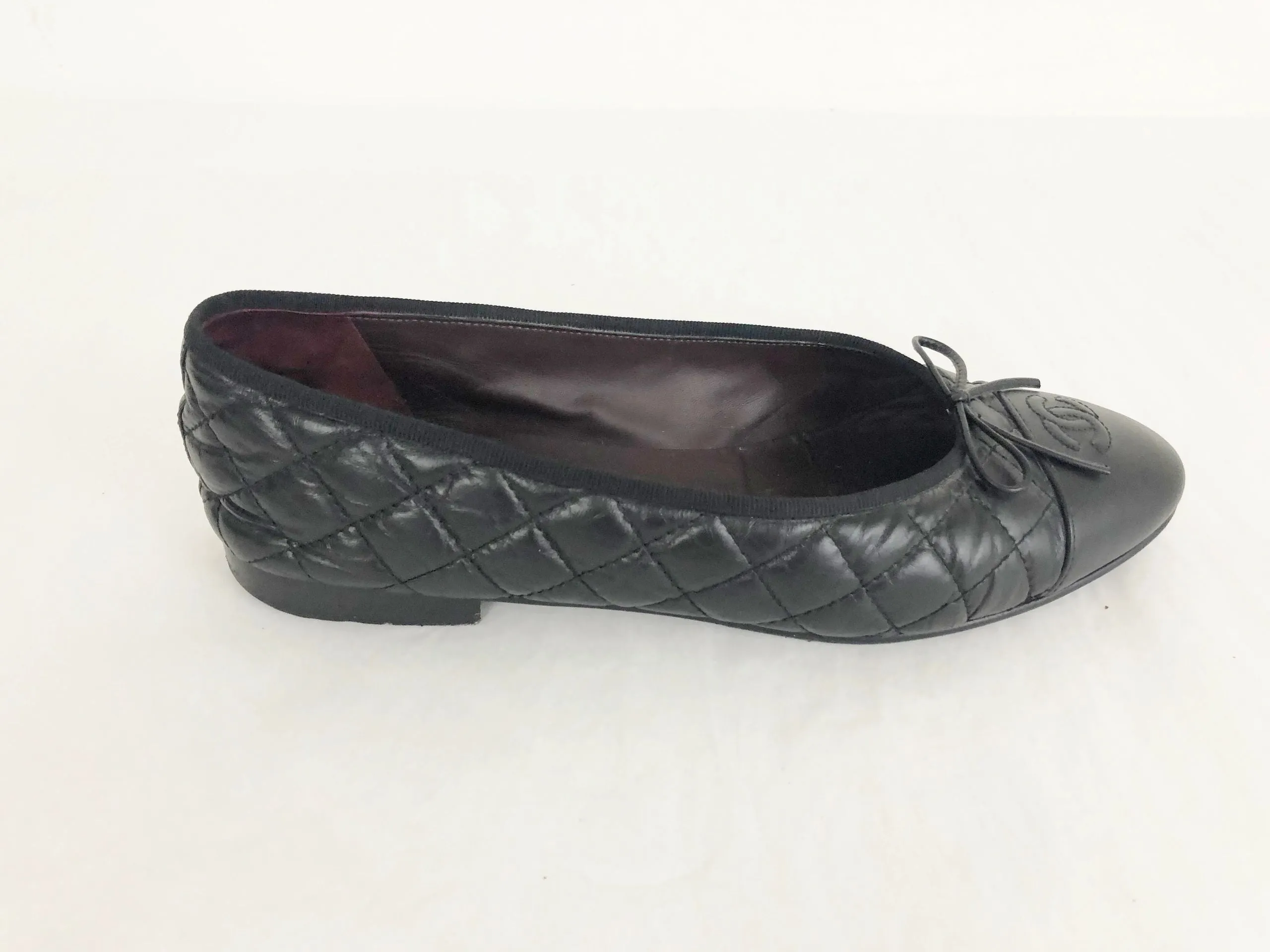 Chanel Quilted Ballet Flats Size 42 It (12 Us)